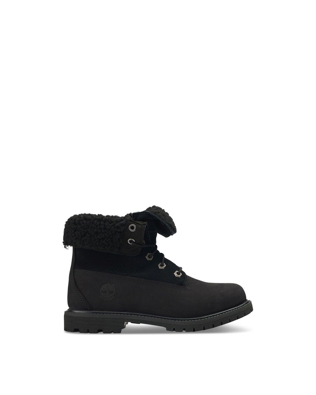 Timberland Black Authentic Mid Warm Waterproof Boots