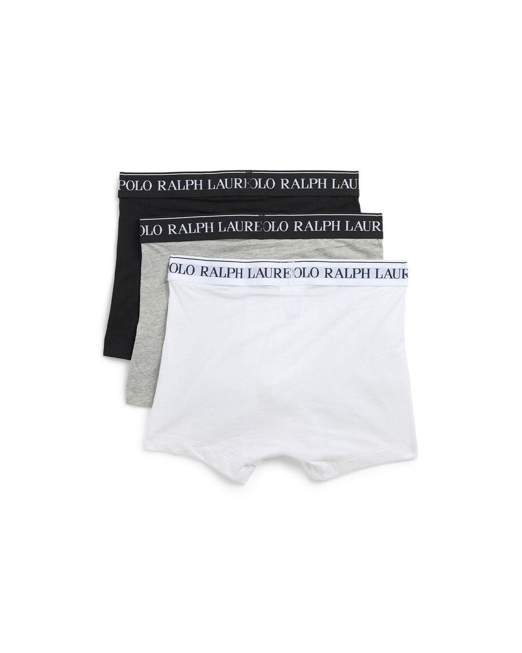 Polo Ralph Lauren White Classic 3 Pack Trunks for men