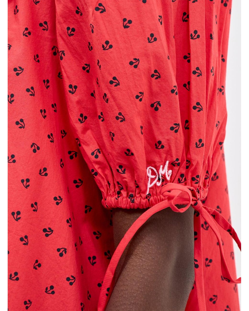 Damson Madder Red Jemima Cherry Print Mini Dress