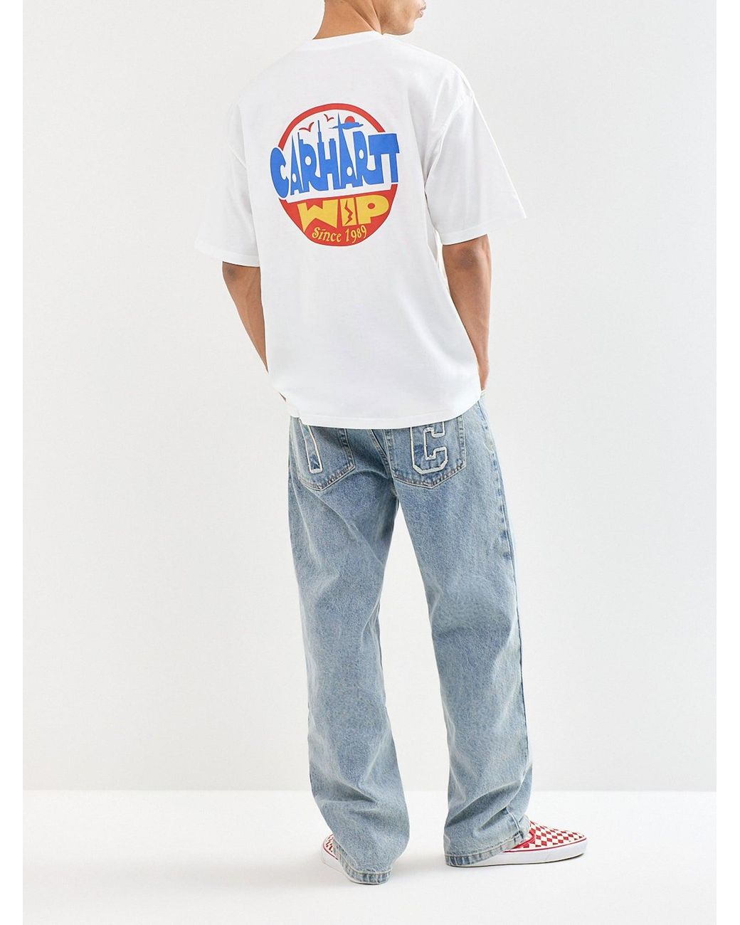 Carhartt White Luggage Label T-Shirt for men