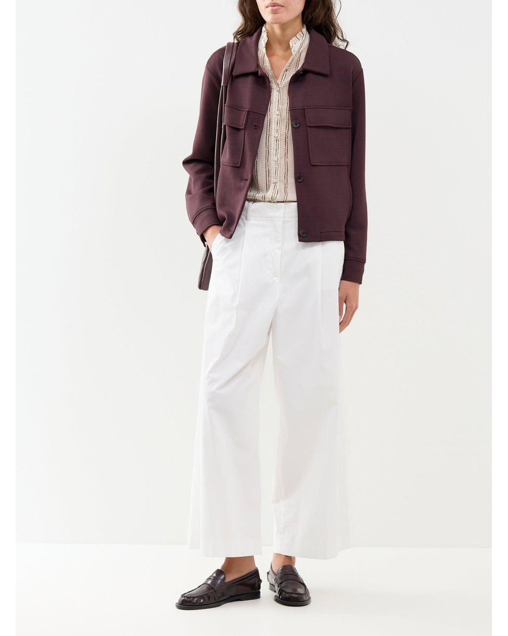 Soya Concept Purple Banu 337 Modal Blend Jacket