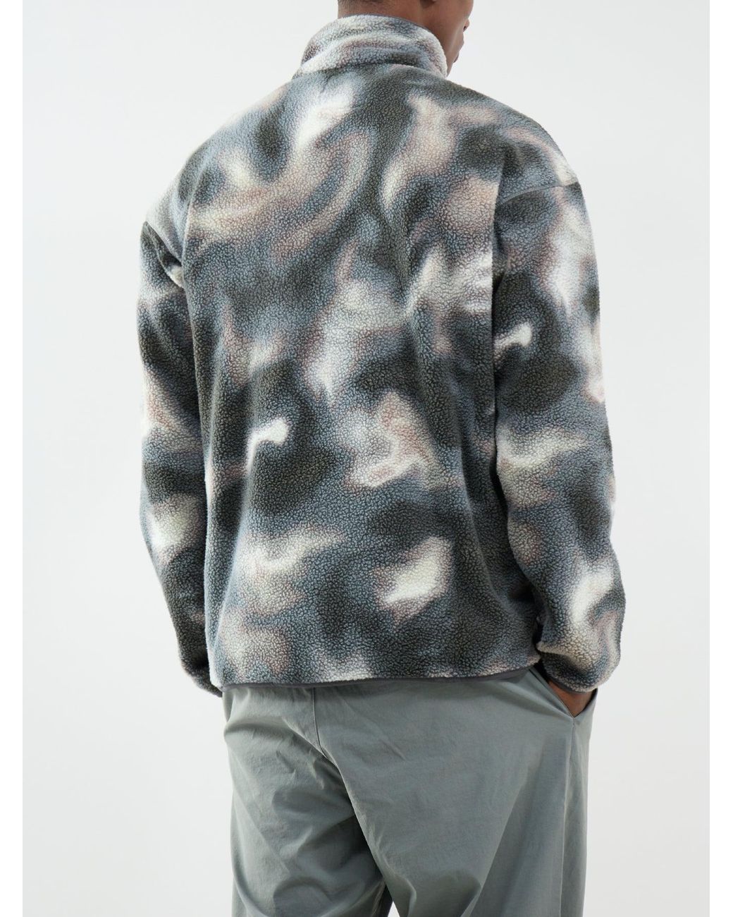 Columbia Gray Helvetia Ii Printed Half-Snap Fleece for men