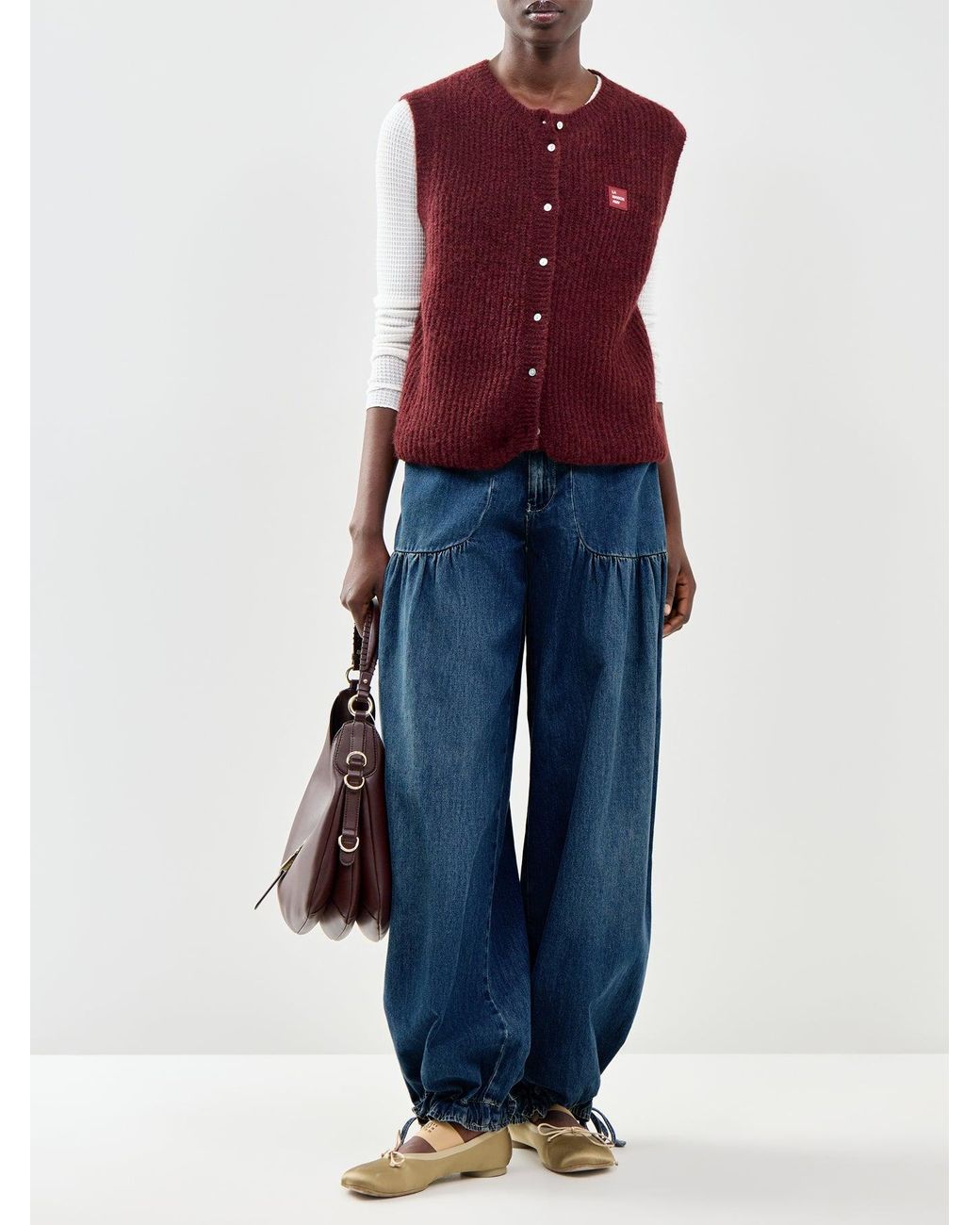 American Vintage Purple East Knit Vest