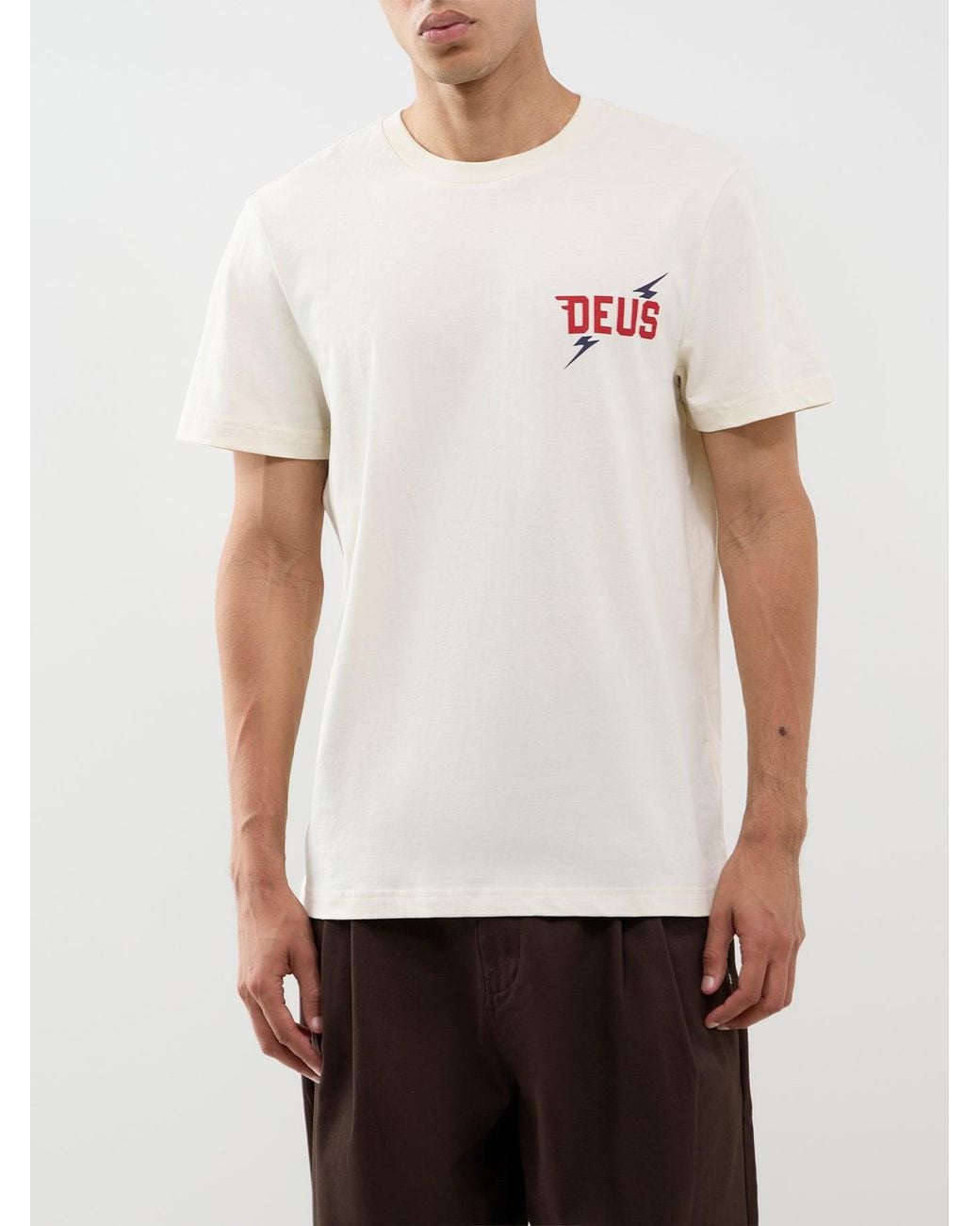 DEUS White Global Spark Recycled Blend T-Shirt for men