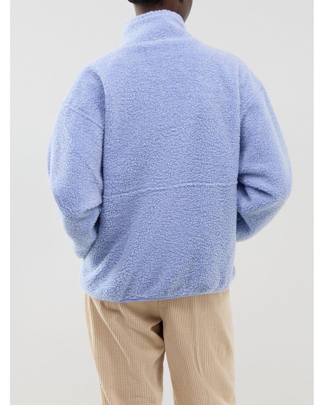 American Vintage Blue Hoktown Fleece Jacket