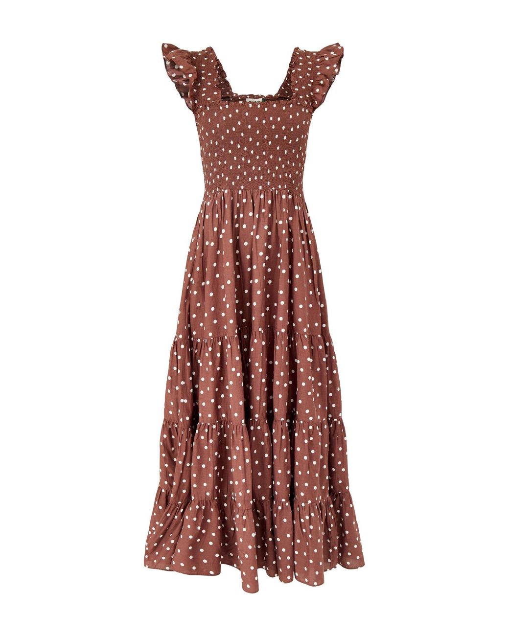 Rixo Red Kendall Midi Dress