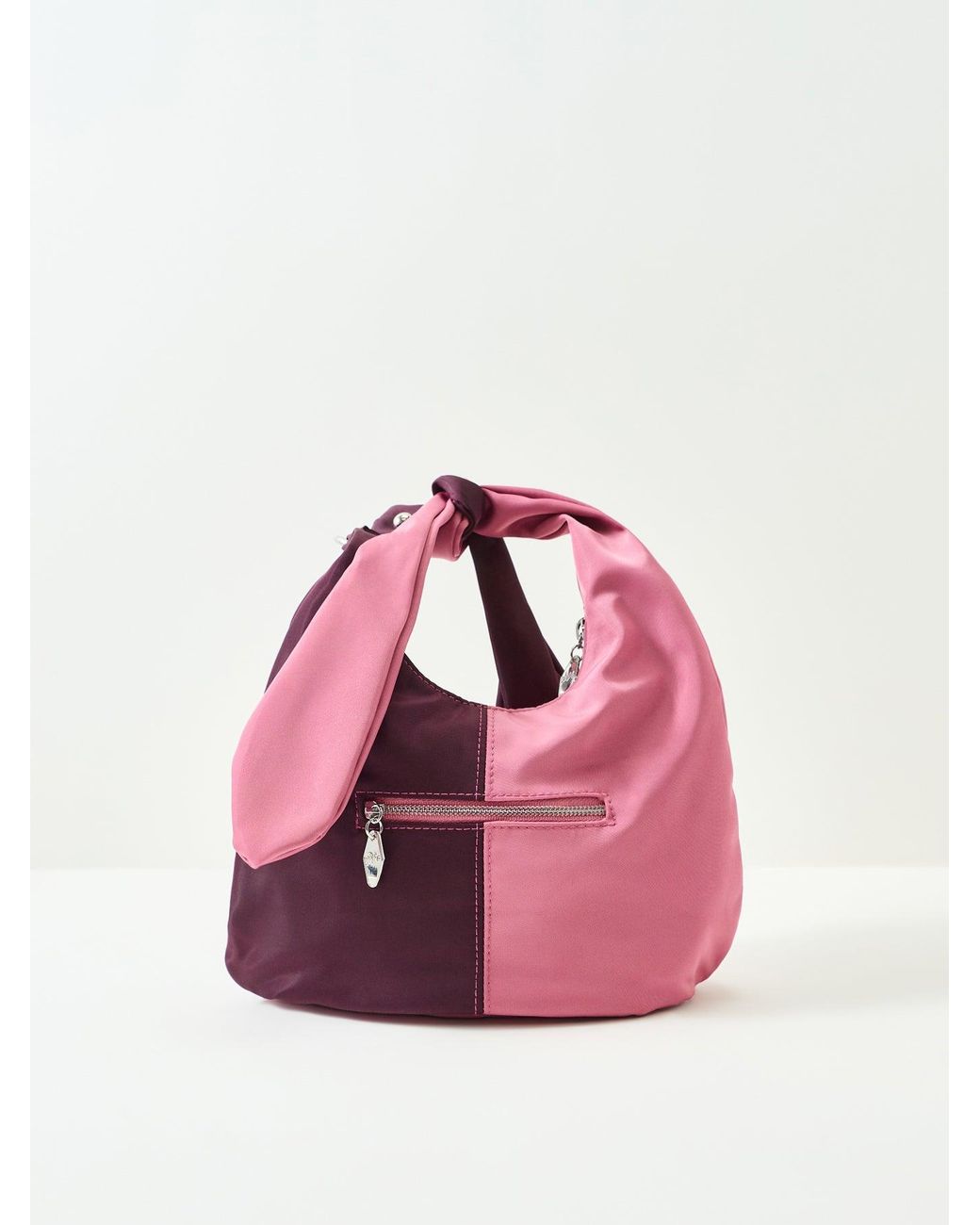 Damson Madder Pink Gene Mini Tie Tote Bag, Nylon