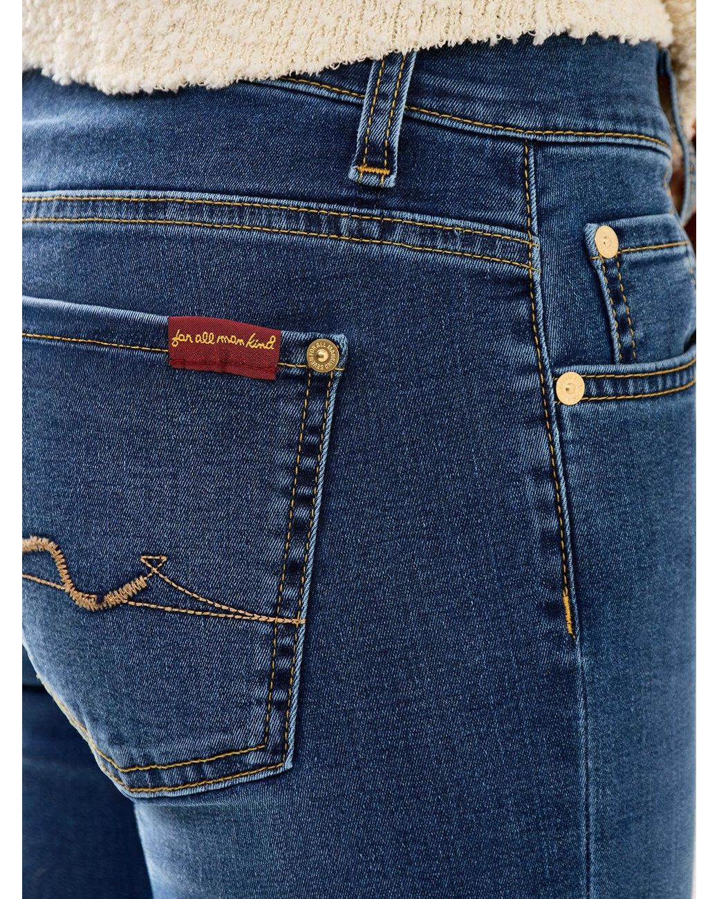 7 For All Mankind Blue Women's Bootcut Bair