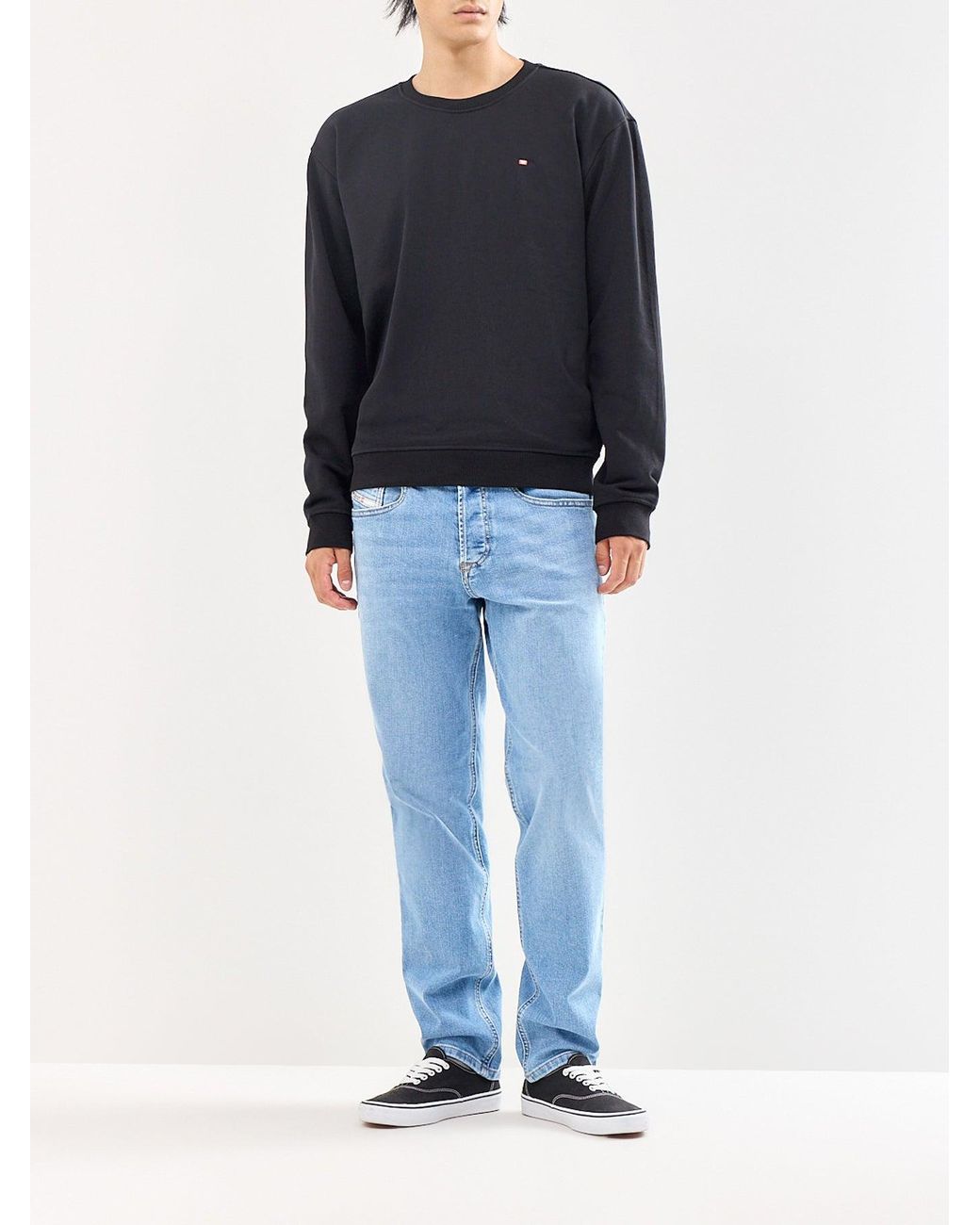 DIESEL Blue 2023 D-Finitive Tapered Fit Jeans for men