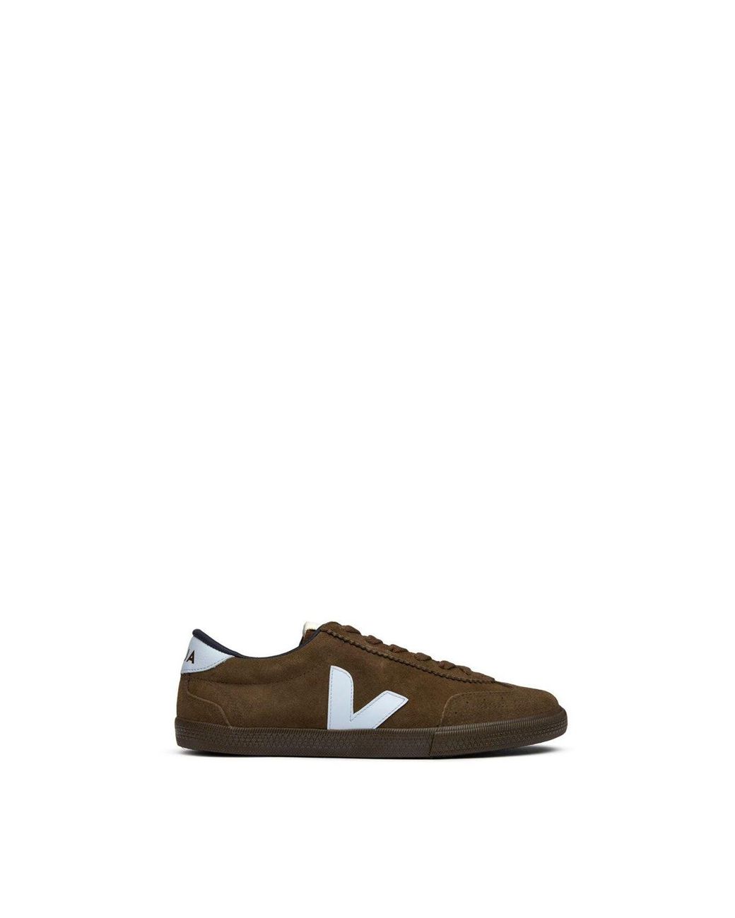 Veja Brown Volley Suede Trainers