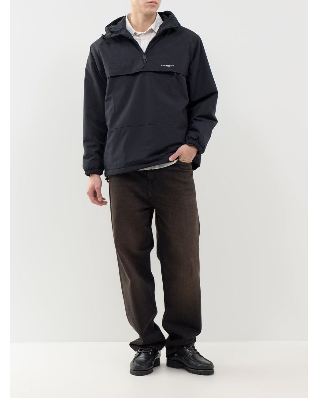 Carhartt Blue Windbreaker Pullover for men
