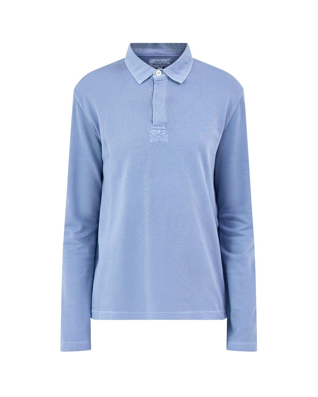 Hartford Blue Long Sleeve Rugby Shirt for men