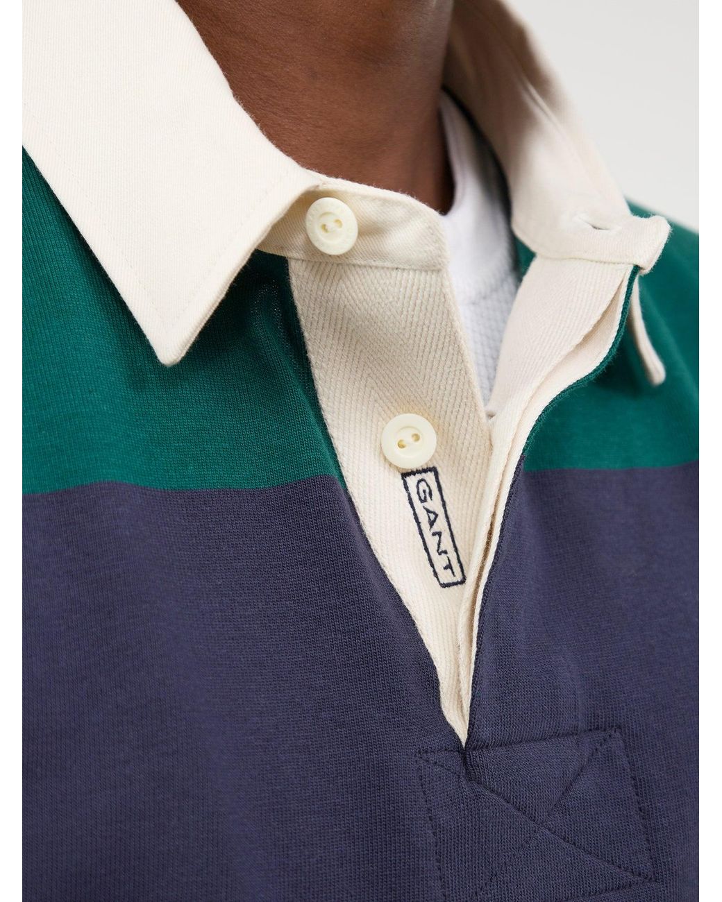 Gant Blue Striped Heavy Rugger for men