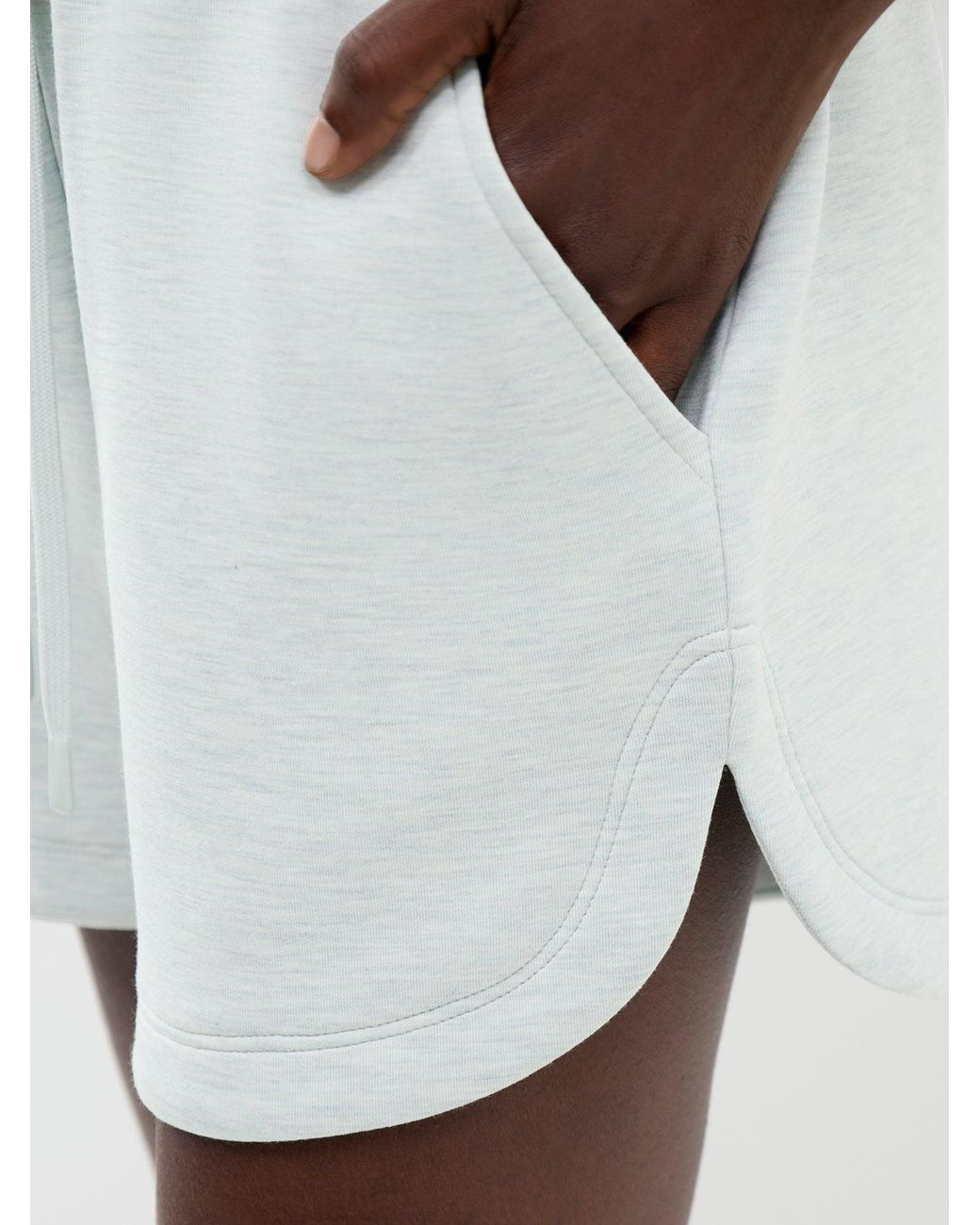 Varley Blue Coulter High Rise Sweat Shorts
