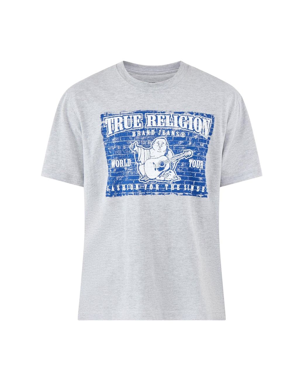 True Religion White Brick Buddha Graphic T-Shirt for men