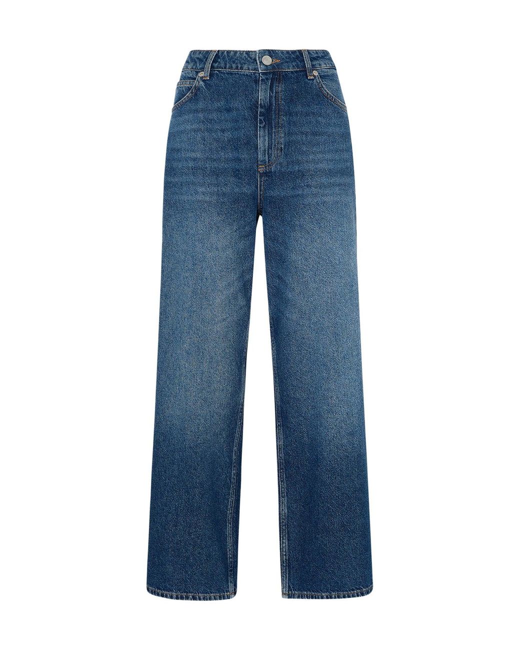 Whistles Blue Straight Ankle Length Jean