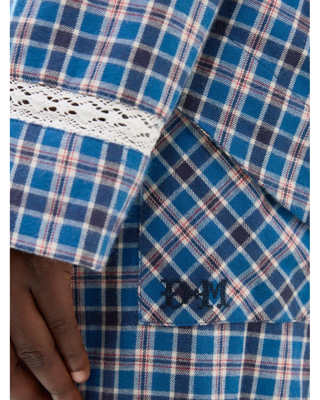 Damson Madder Blue Hartle Flannel Pyjama Set