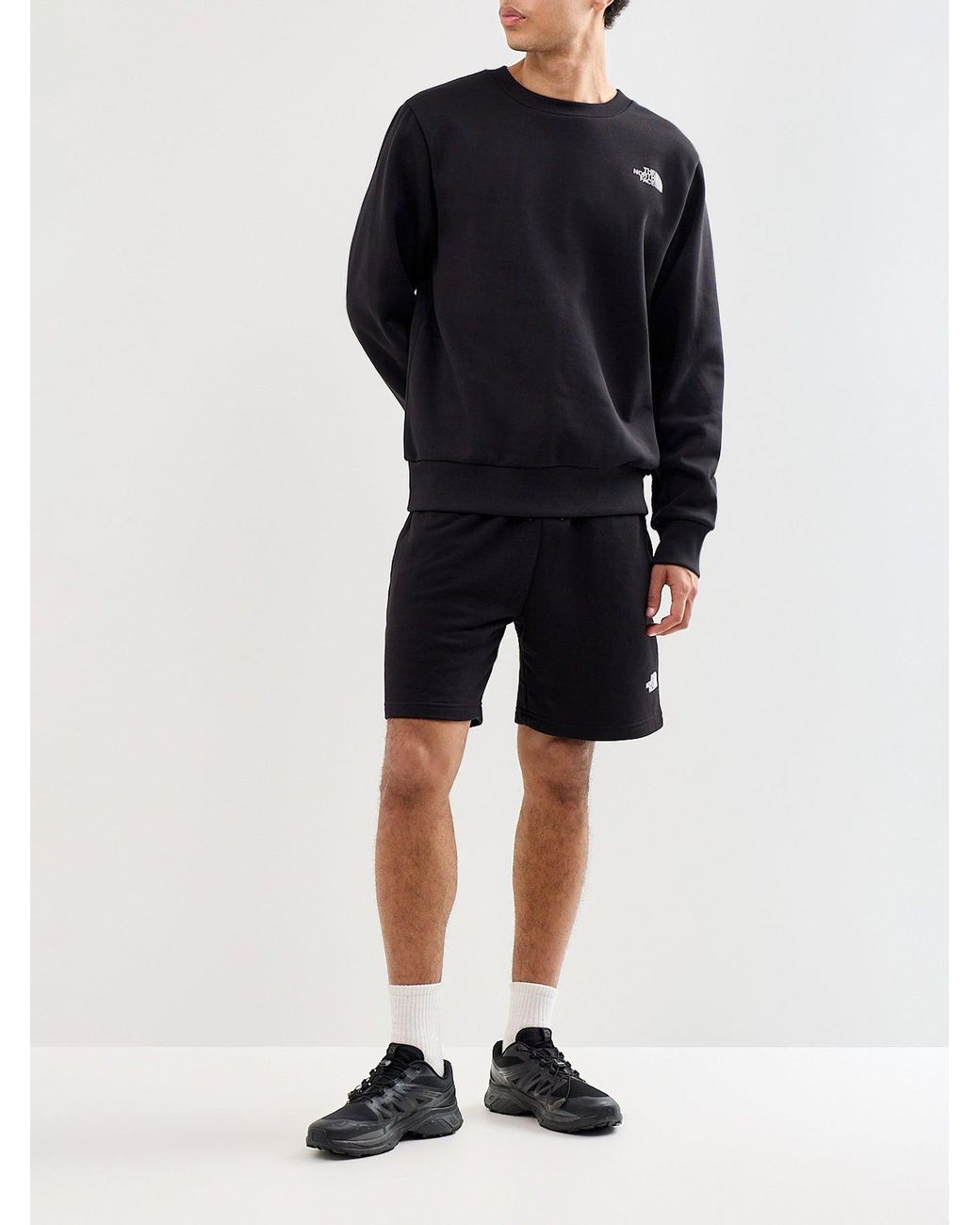 The North Face Black Simple Dome Crew Neck Sweatshirt for men