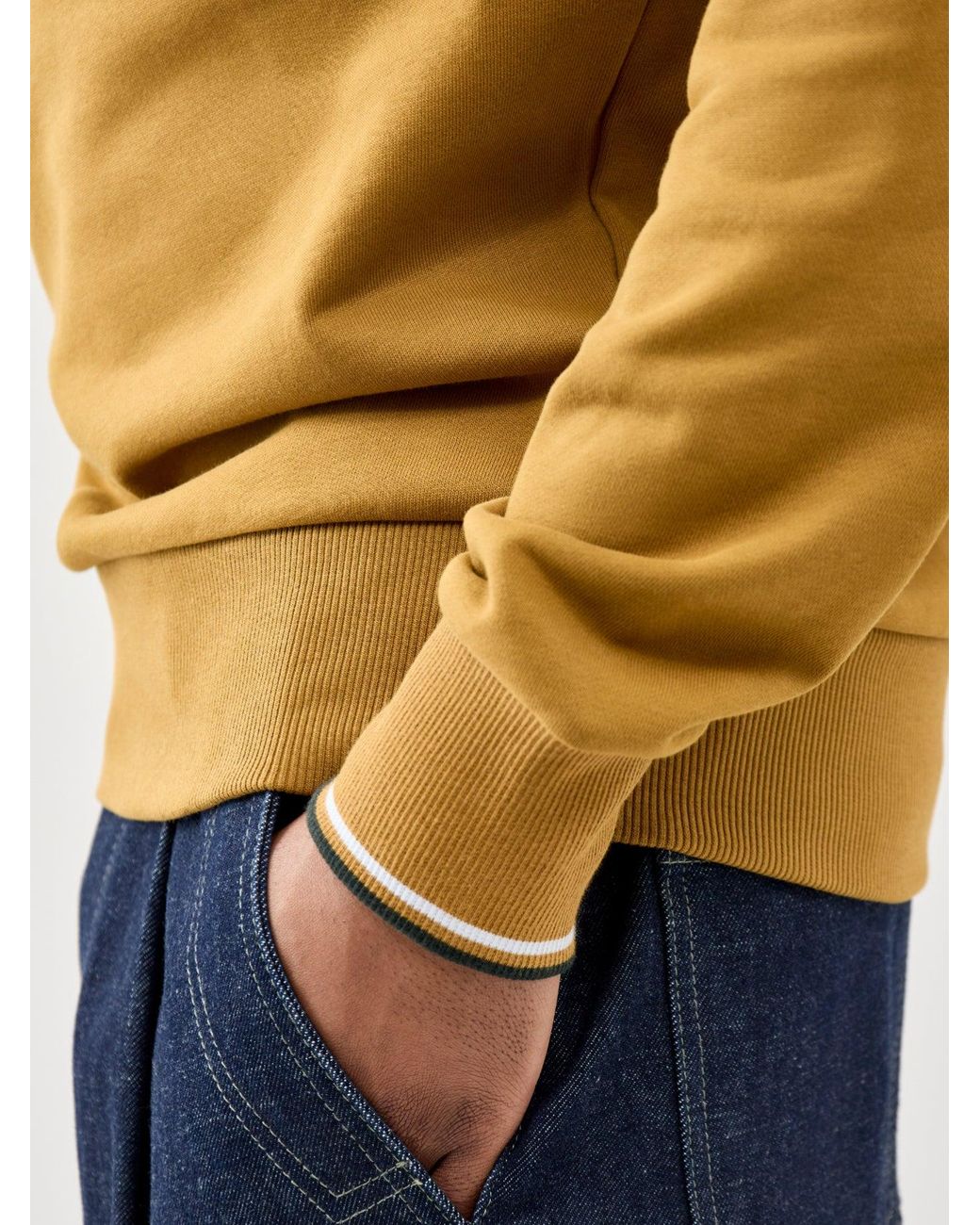 Fred Perry Natural Crew Neck Sweatshirt for men
