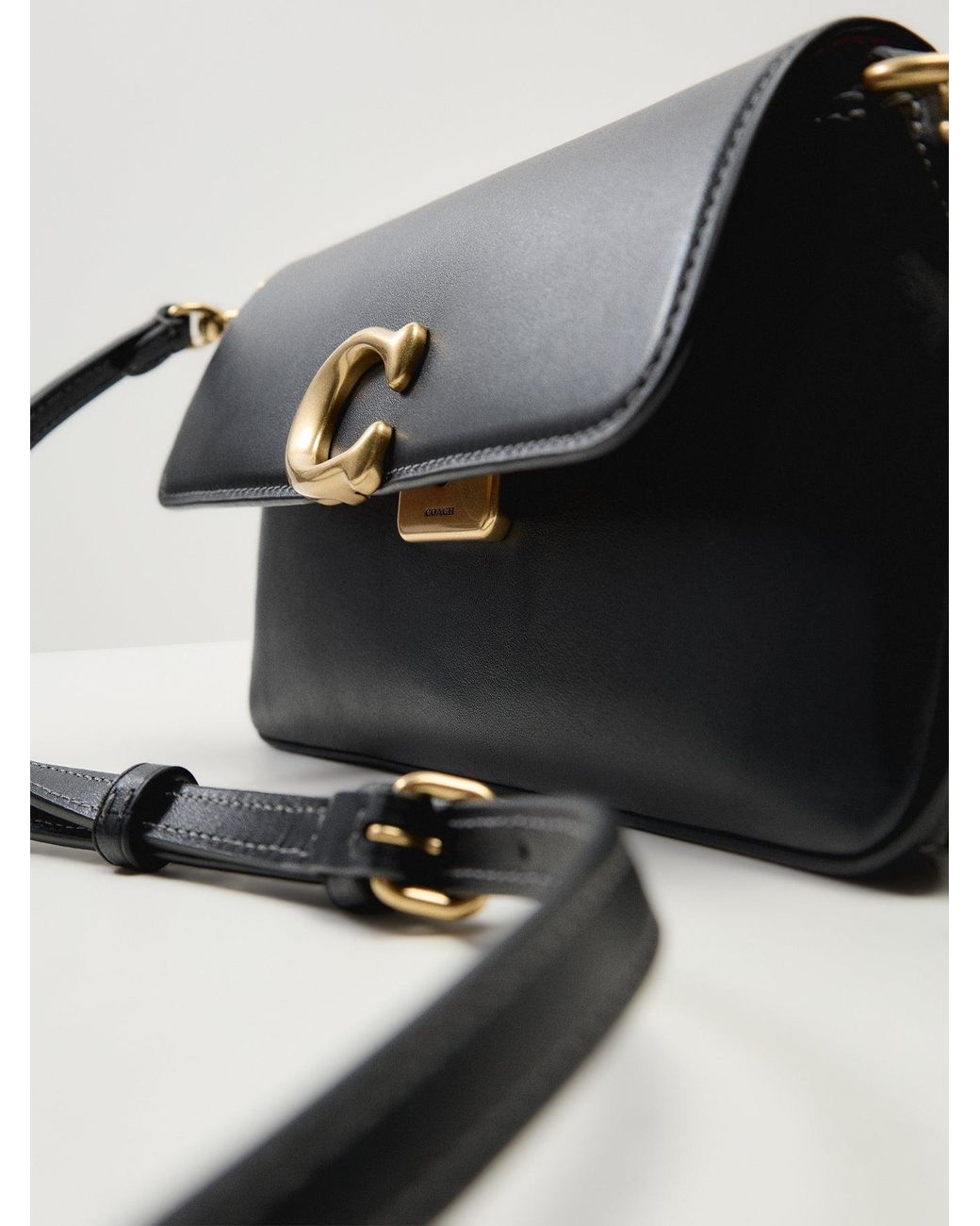 COACH Natural Jet Refined Calf Shoulder Bag