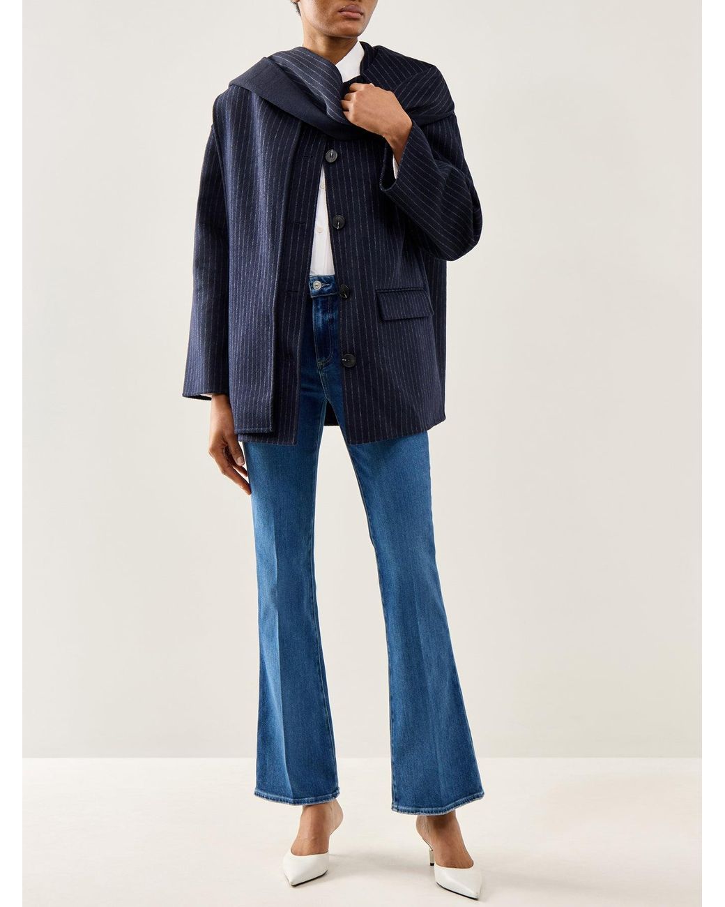 PAIGE Blue Laurel Canyon High Rise Bootcut Jeans