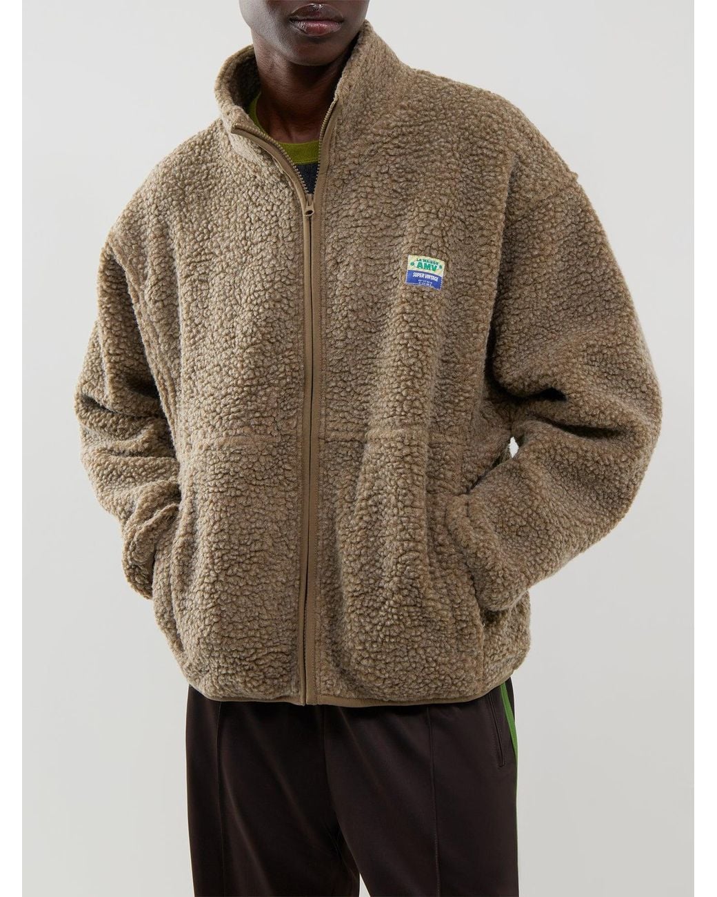 American Vintage Brown Hoktown Fleece Jacket