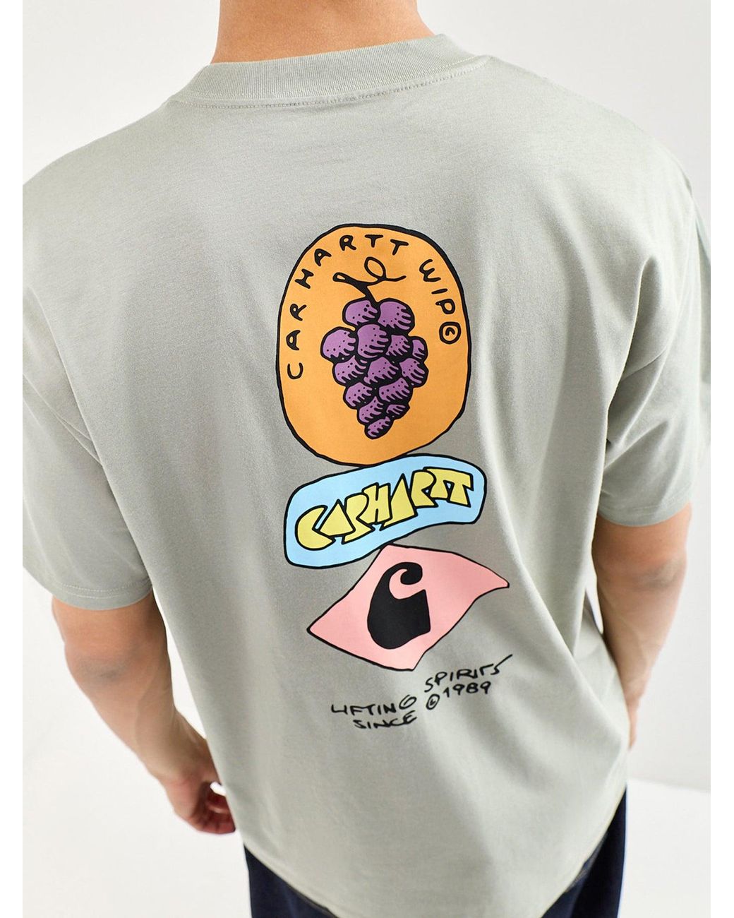 Carhartt White Stacked Grapes T-Shirt for men