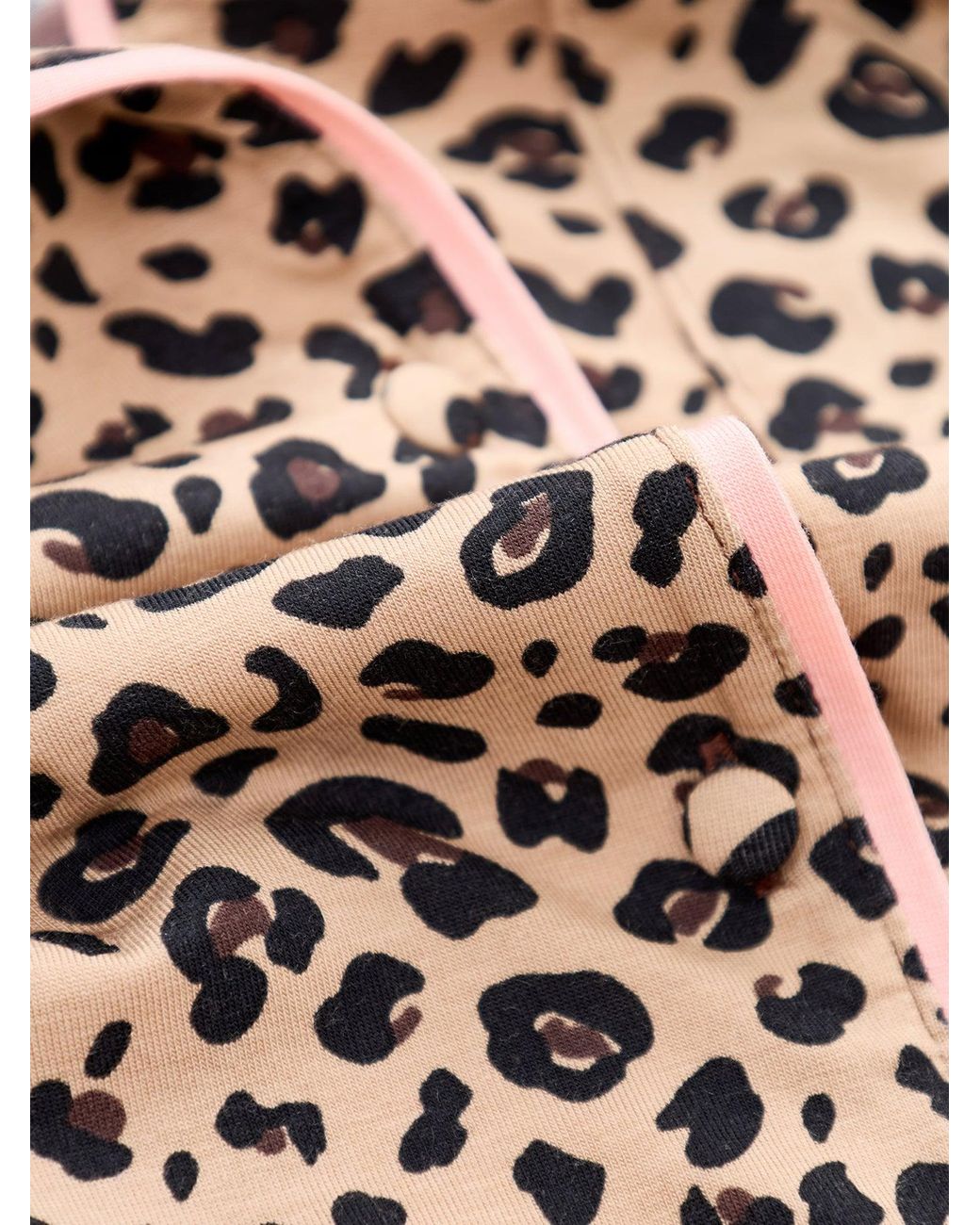 Stripe & Stare Natural Long Pyjama Set Leopard