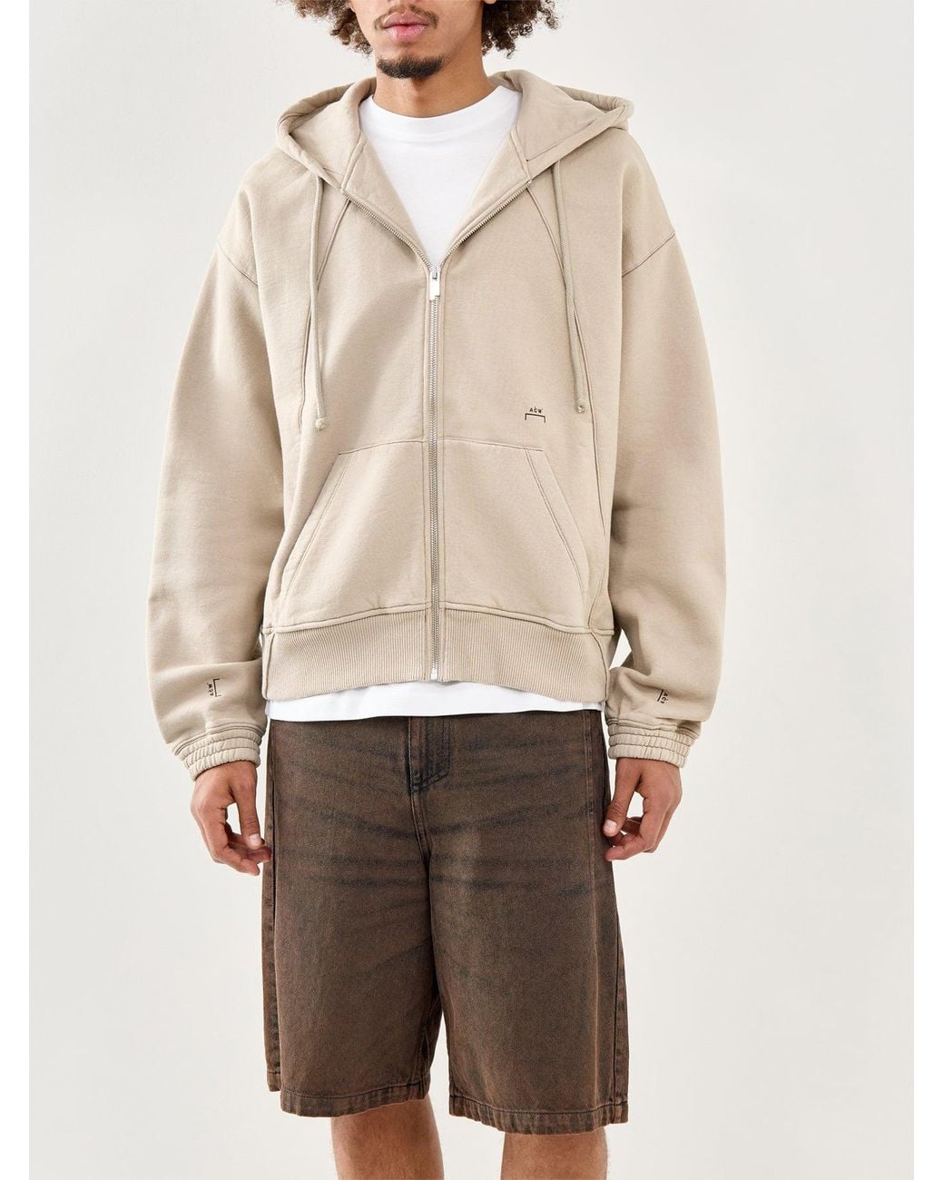 A_COLD_WALL* Natural Millbank Zip Hoodie for men