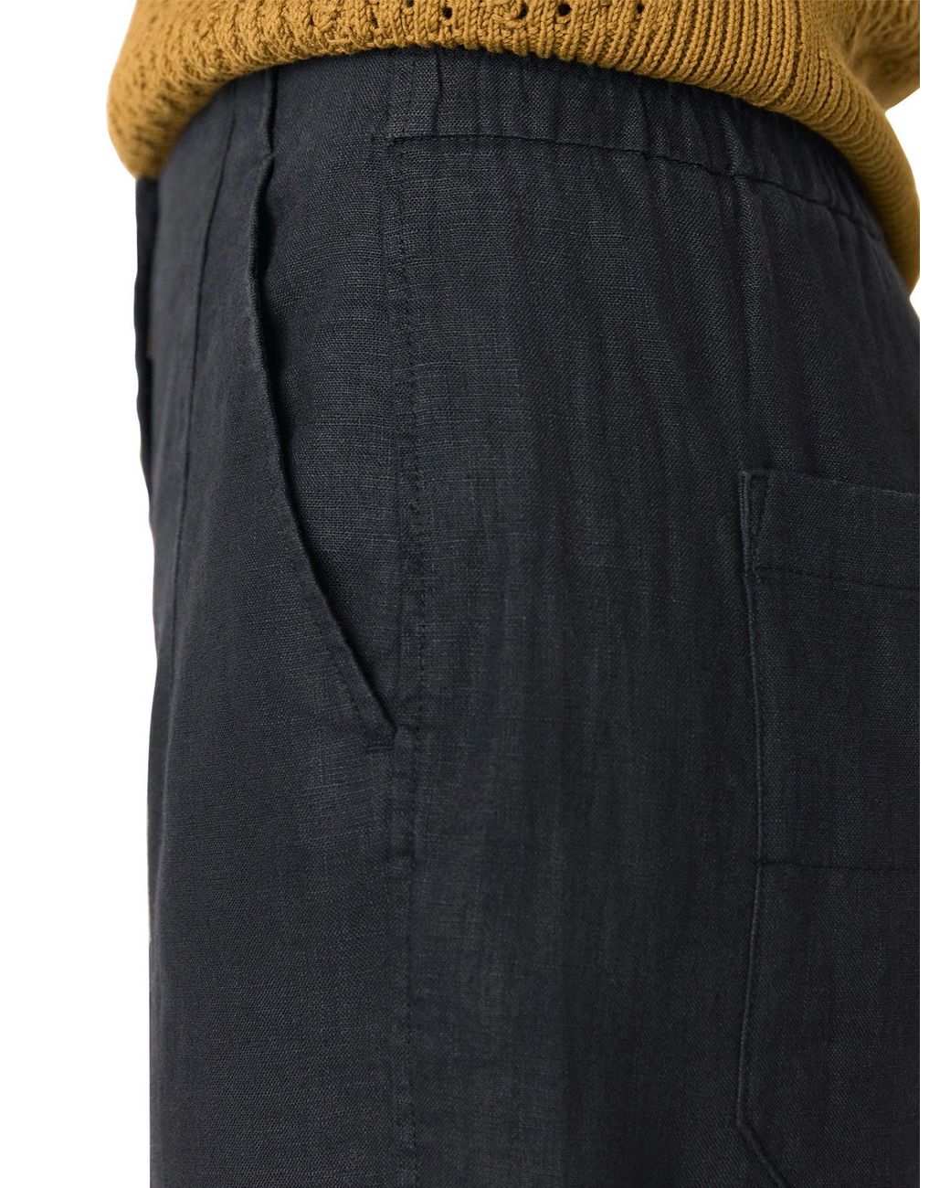 Whistles Black Barrel Leg Trouser