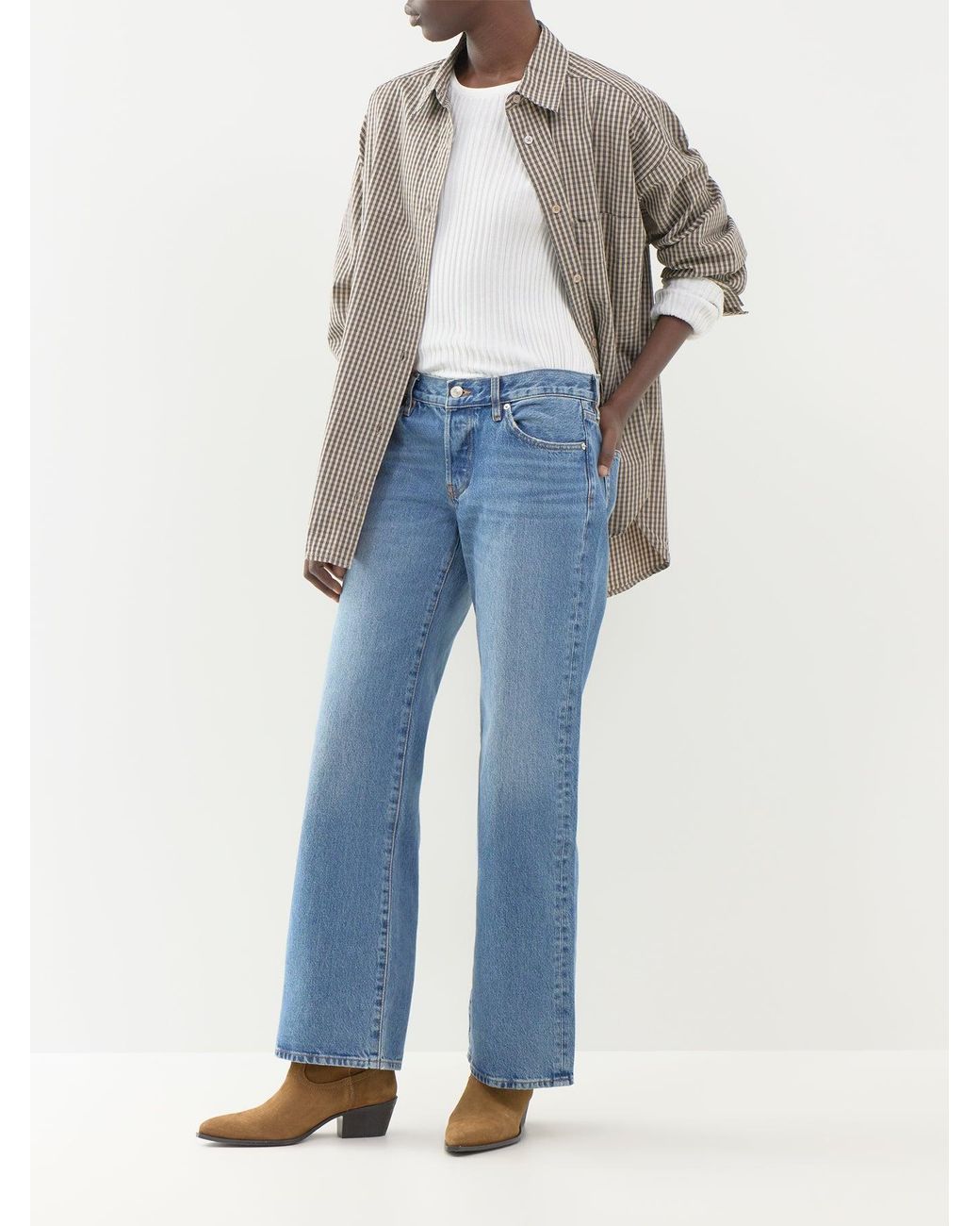 FRAME Blue The Pixie 100% Jeans