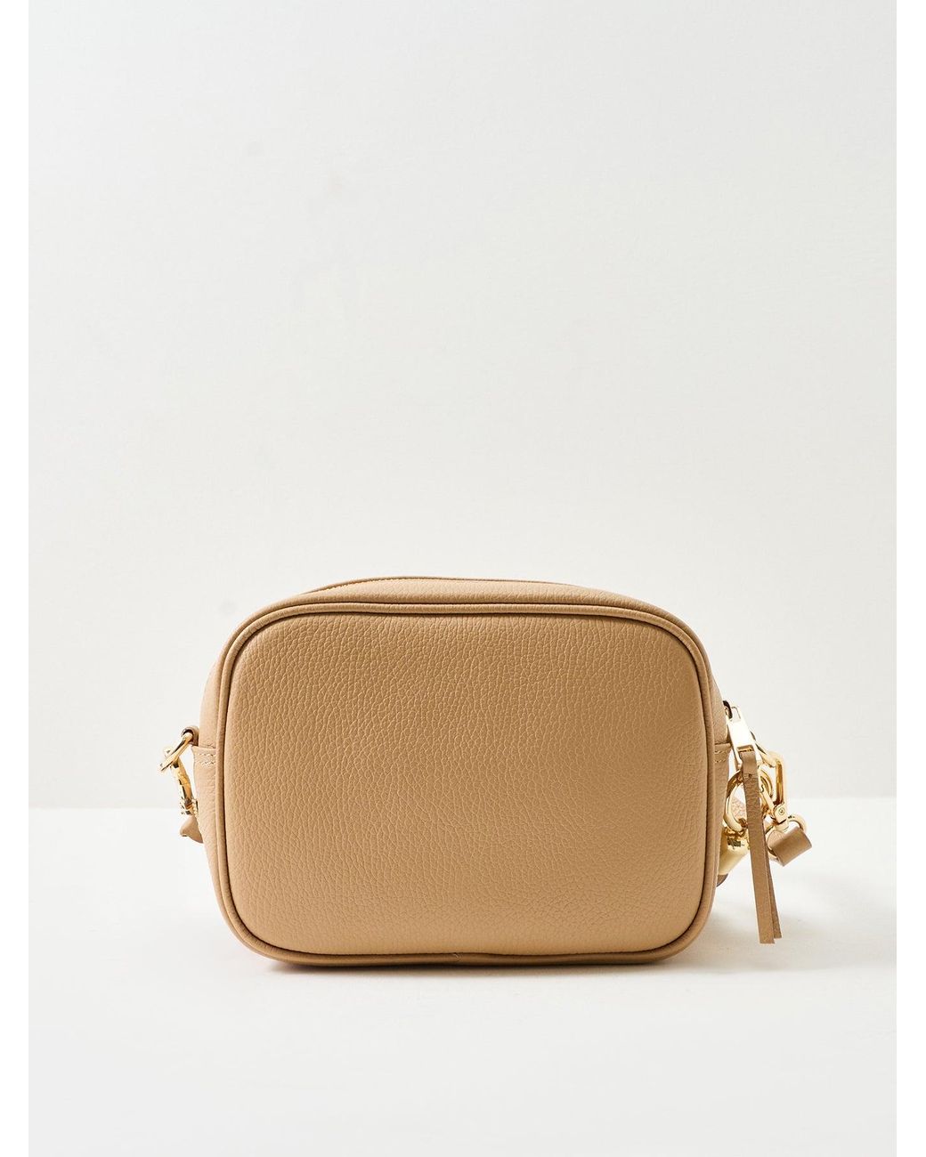 Apatchy London Natural Tassel Tan Crossbody Bag