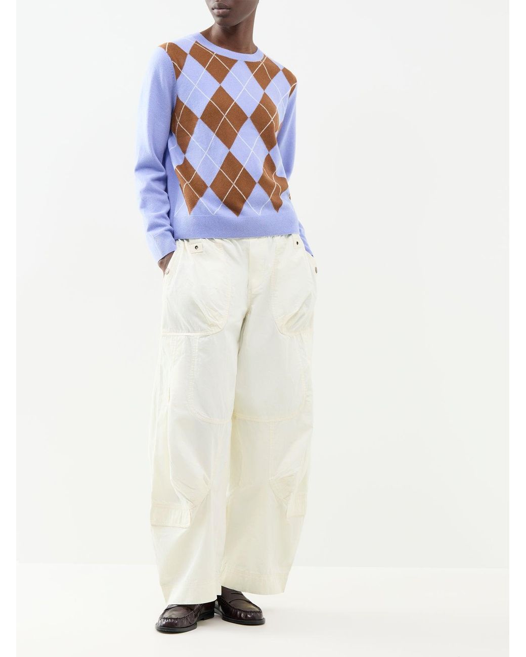 Chinti & Parker Blue Diamond Wool & Cashmere Blend Jumper
