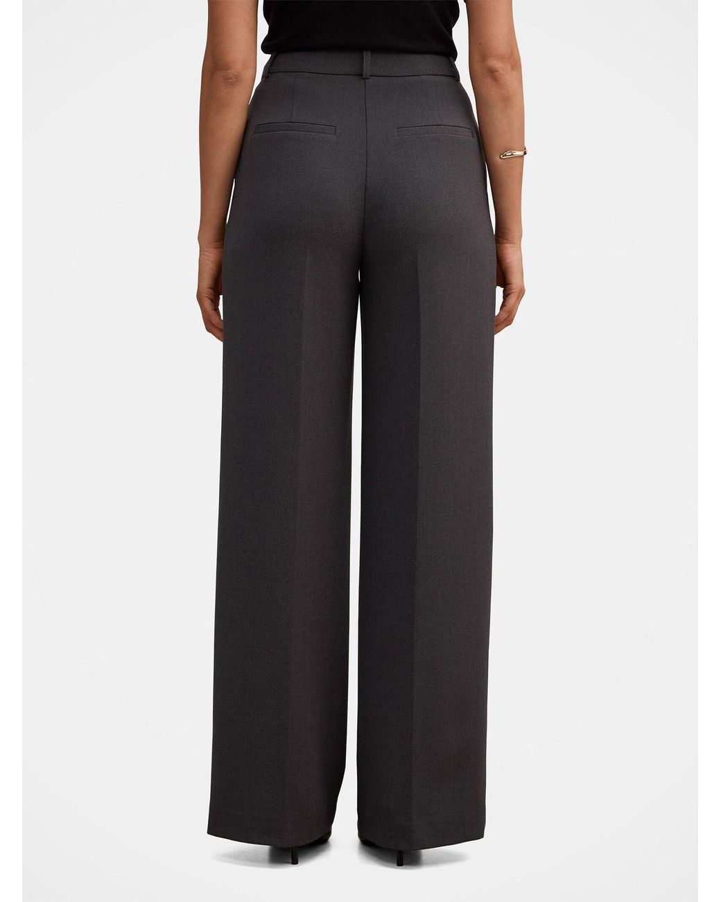 Forever New Blue Eva Wide Leg Trousers