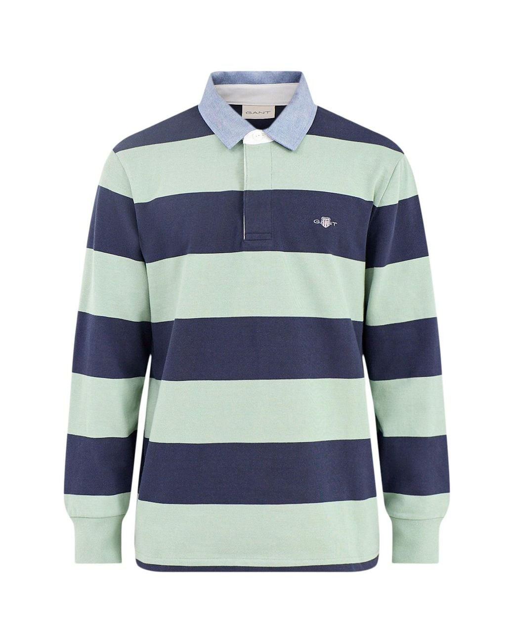 Gant Blue Chambray Stripe Heavy Rugger for men