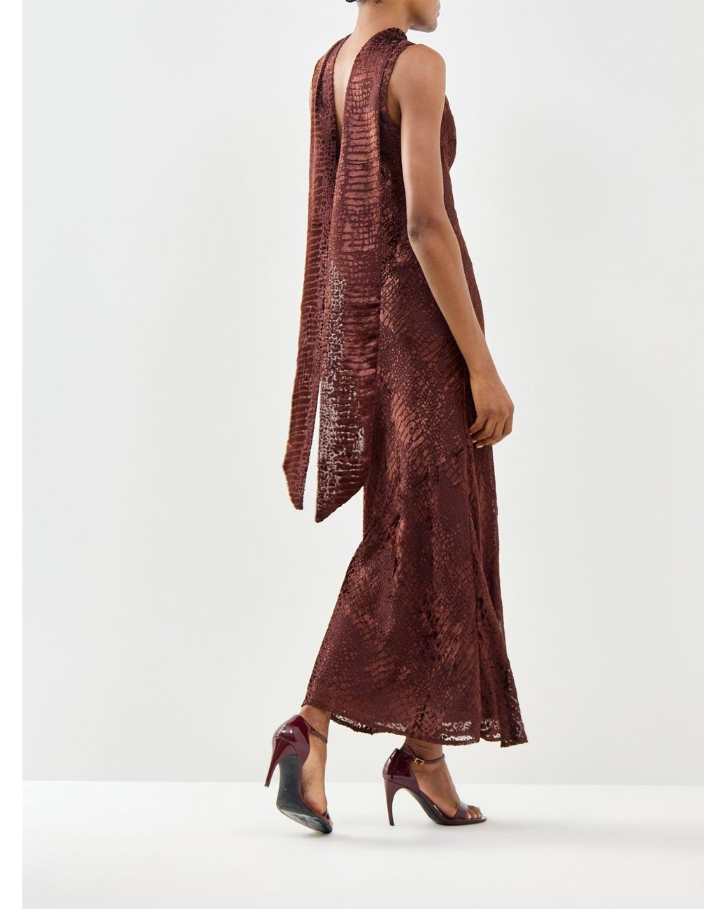 Pretty Lavish Purple Ainsley Cowl Neck Maxi Slip Dress