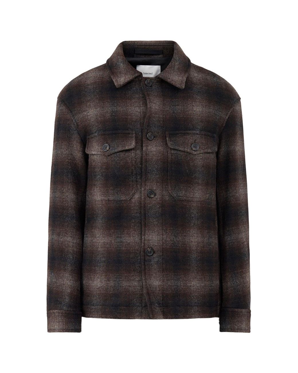 SELECTED Black Mitch Shirt Jacket for men