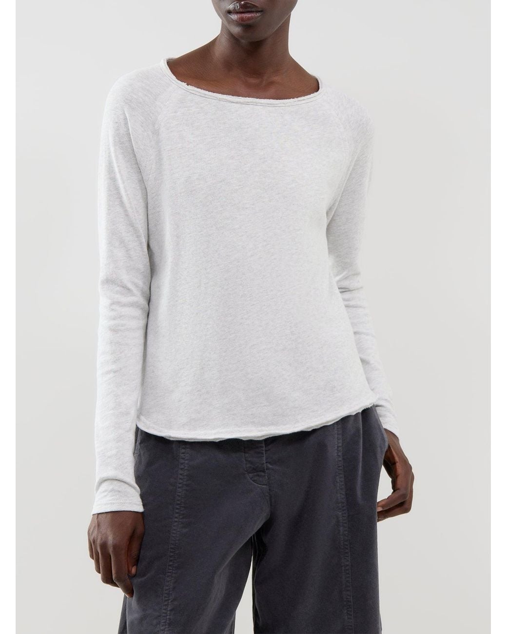 American Vintage White Sonoma Long-Sleeved T-Shirt