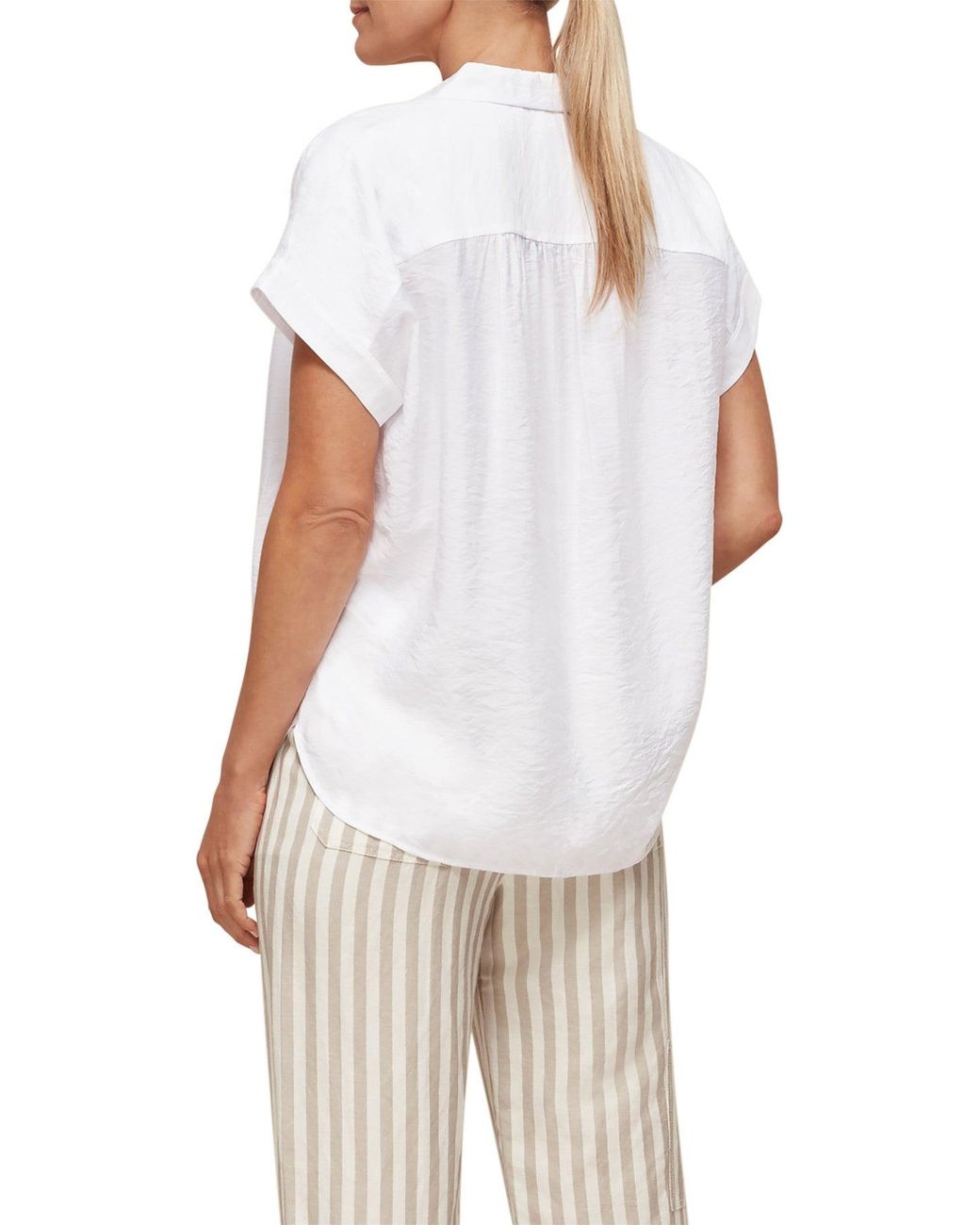 Whistles White Women's Nicola Button Through Shirt