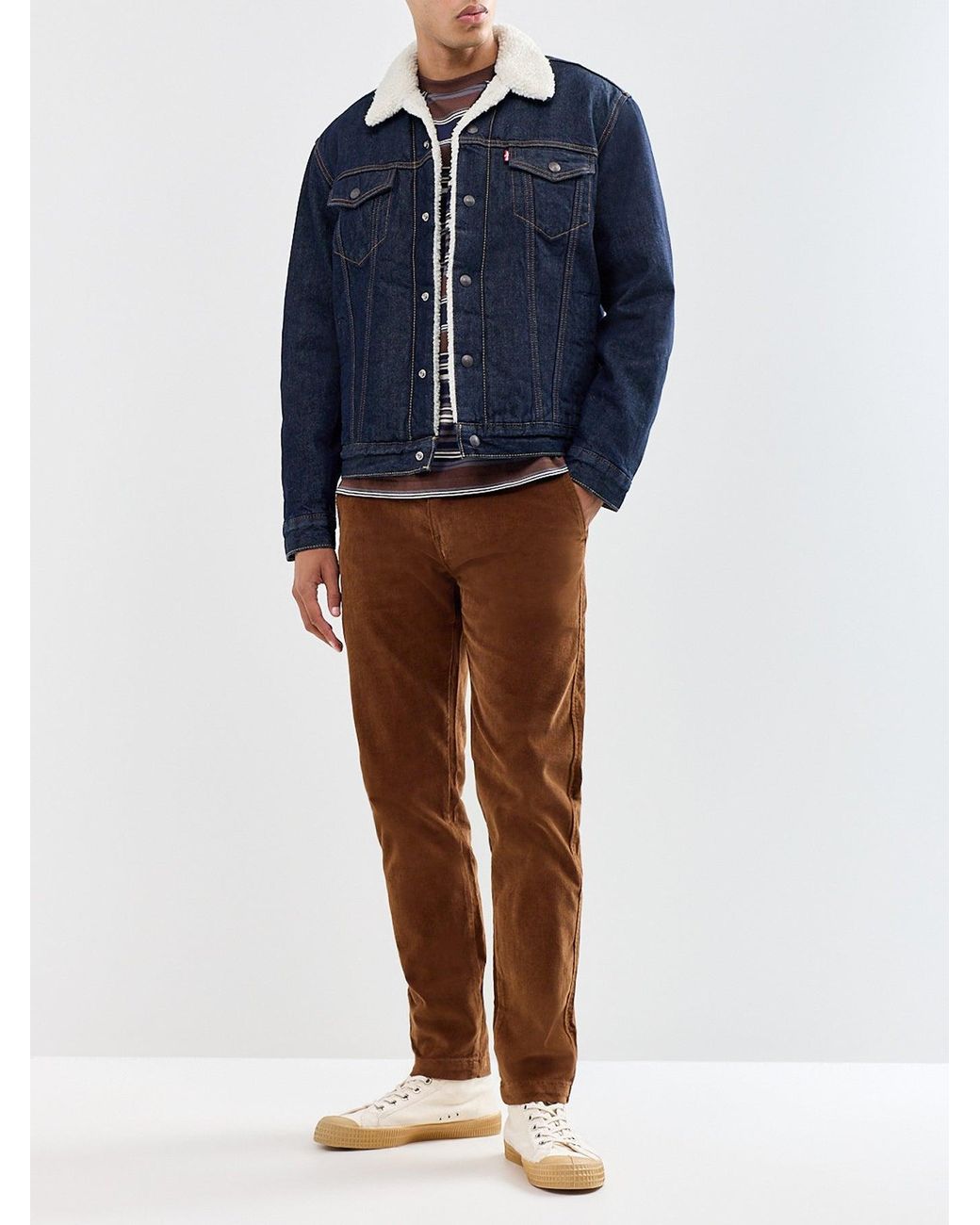 Levi's Brown Cord Chinos for men