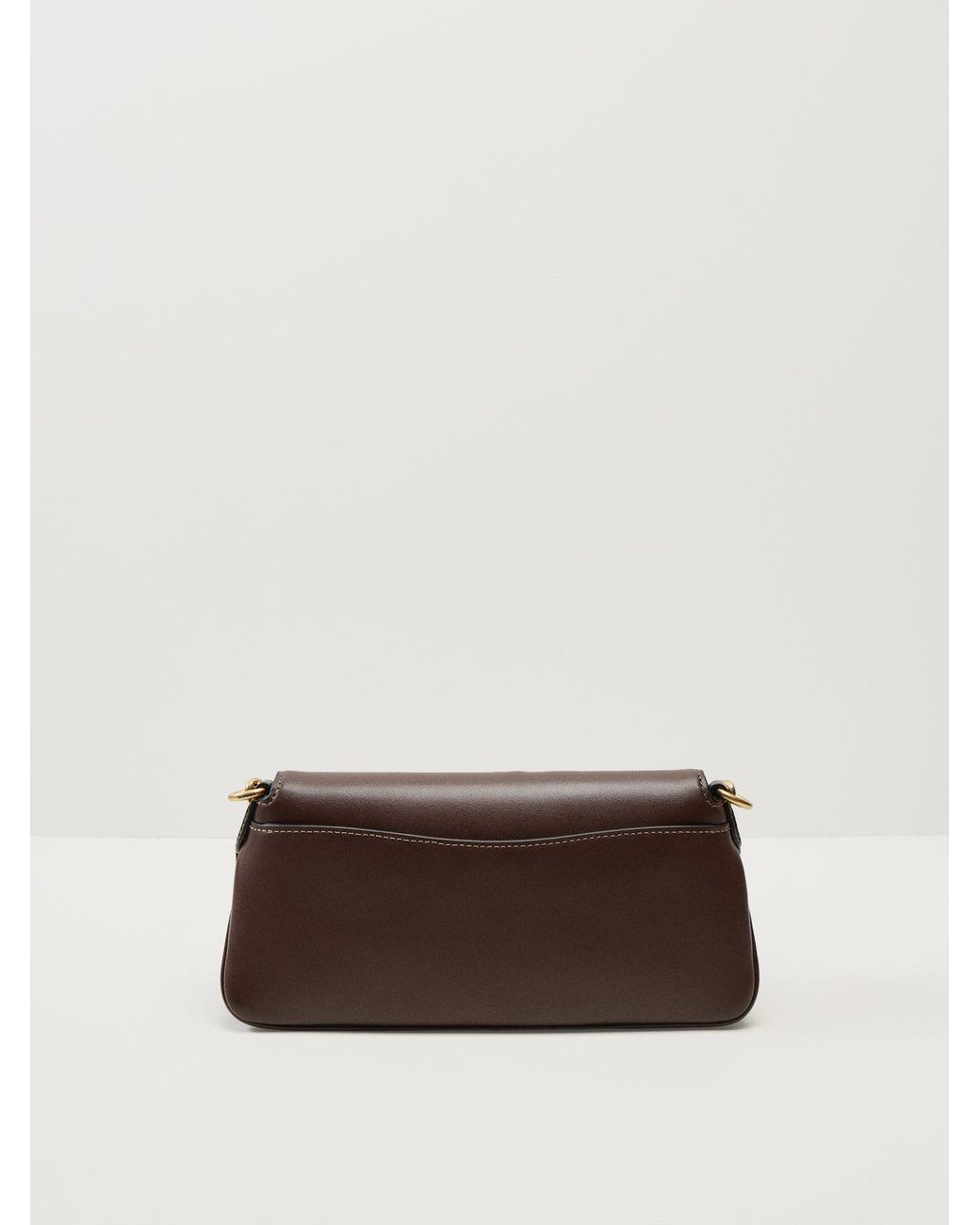 COACH Natural Jet Refined Calf Shoulder Bag Maple
