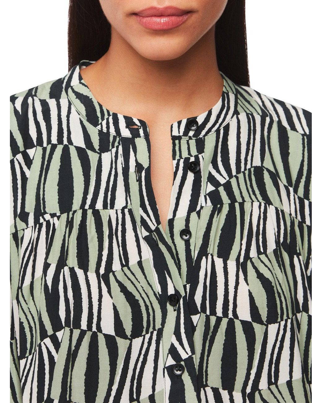 Whistles White Women's Checkerboard Tiger Print Dress