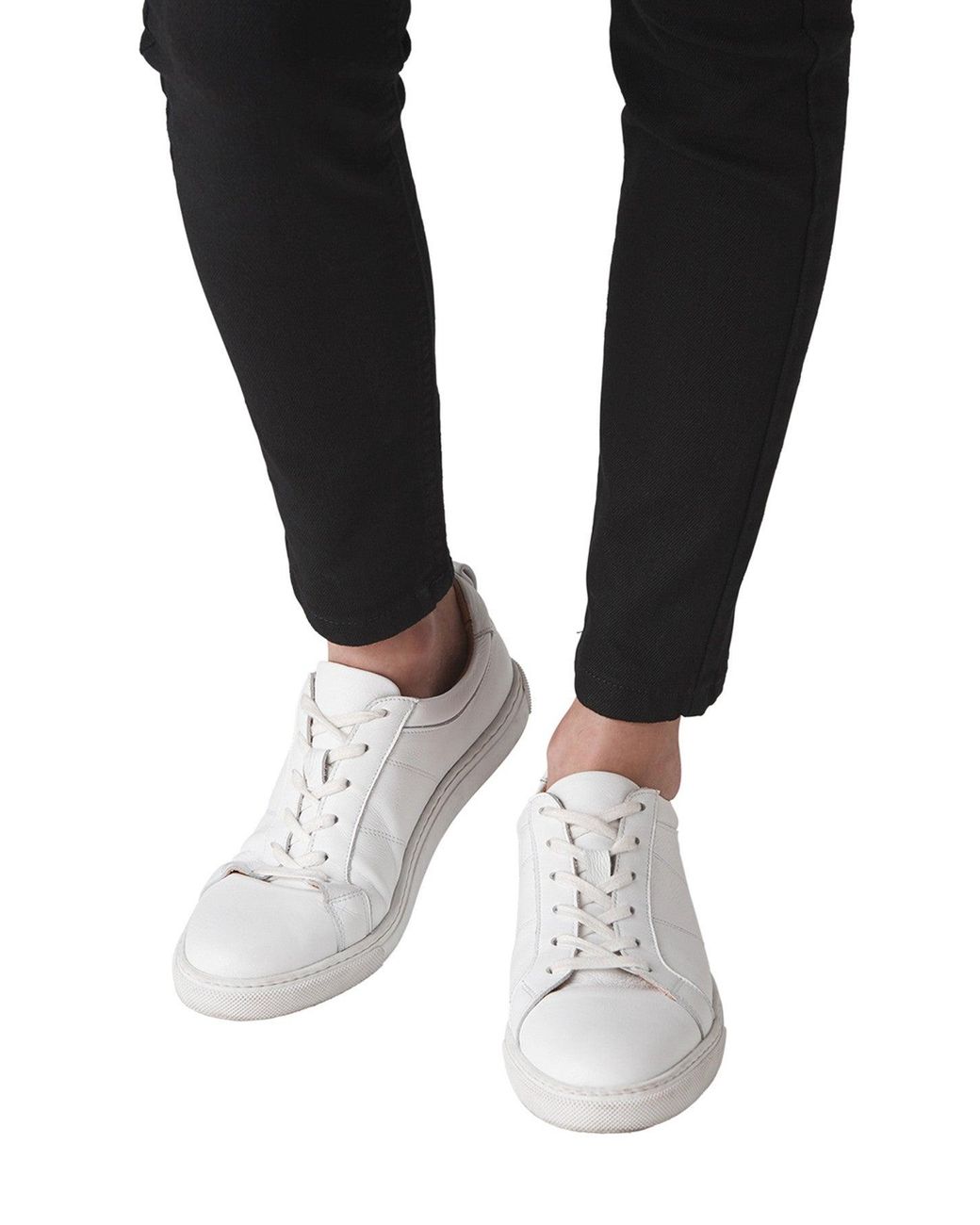 Whistles White Women's Koki Lace Up Trainer