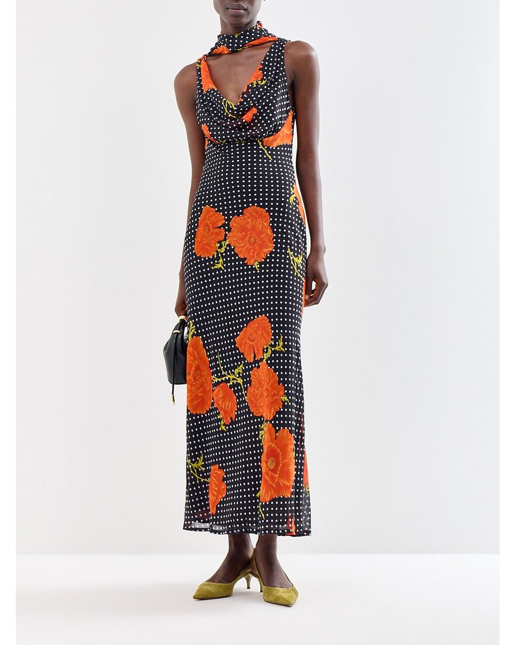 Never Fully Dressed Orange Poppy Sophie Maxi Dress