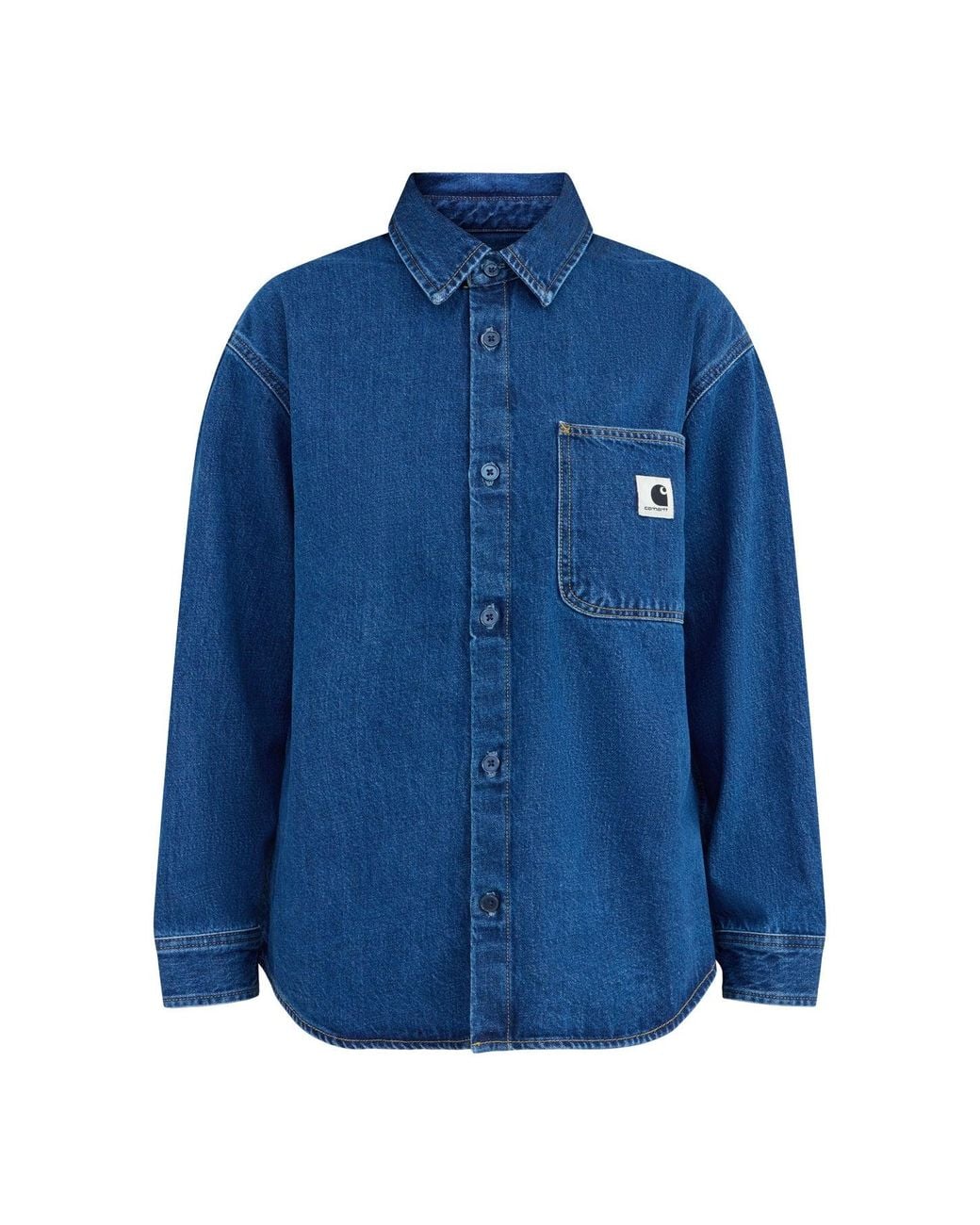 Carhartt Blue Marly 100% Shirt Jacket for men