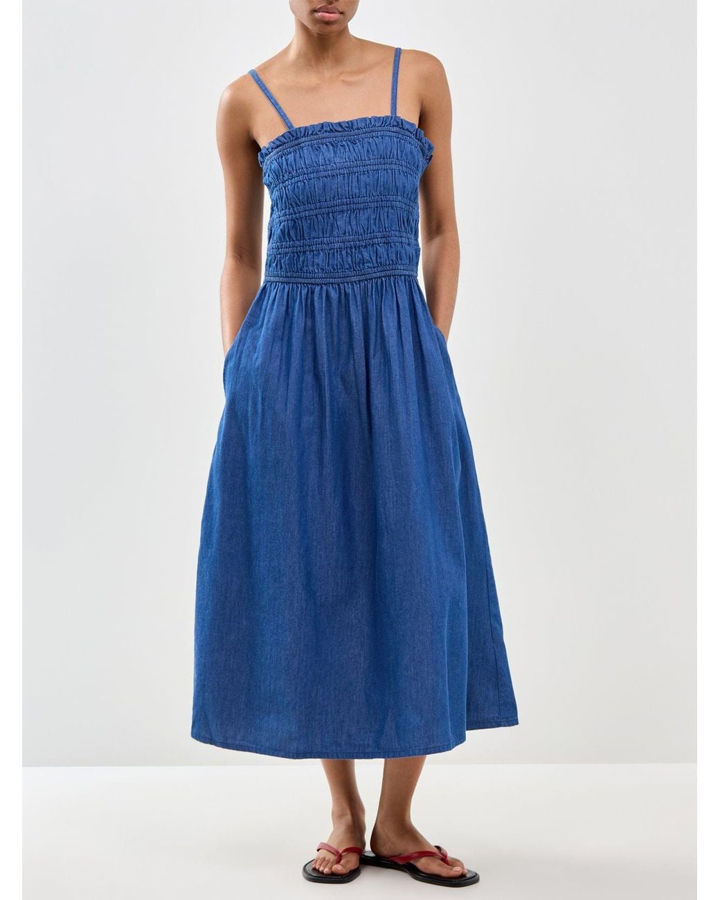 Nobody's Child Blue Faith Midi Dress