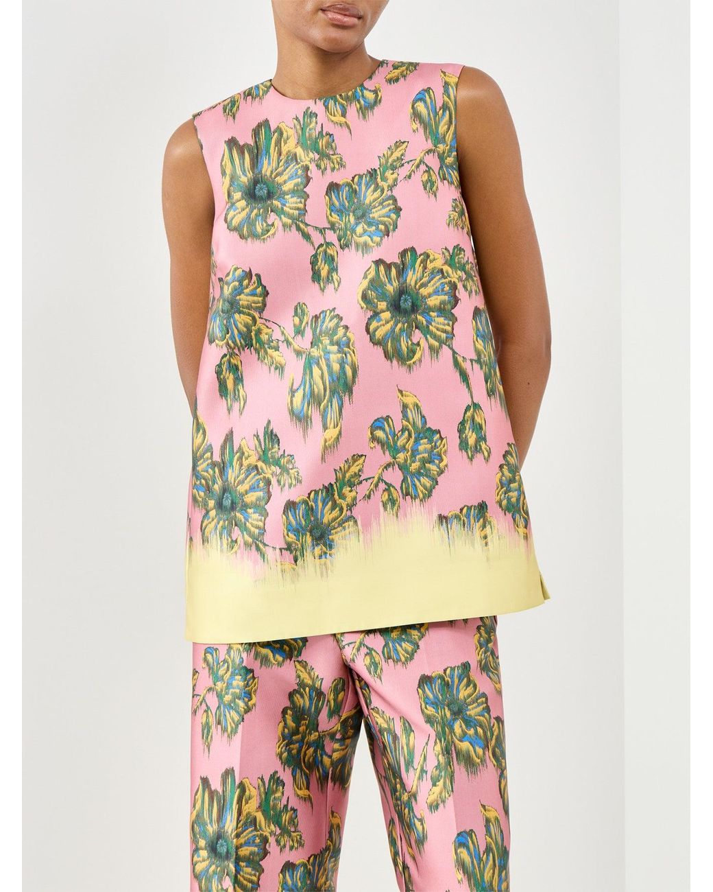 ALÉMAIS White Faye Tunic Top, Polyester