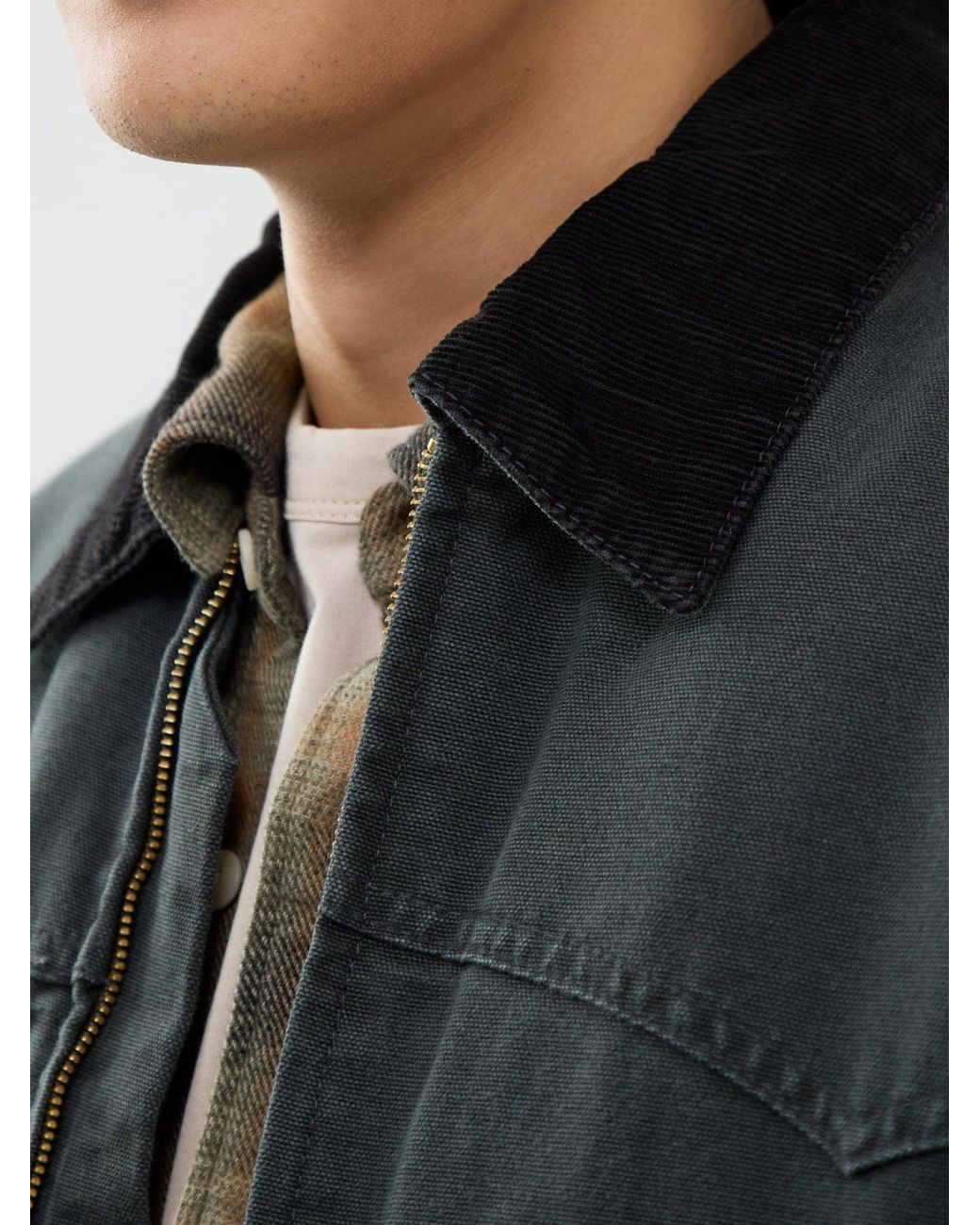 Carhartt Blue Organic Og Santa Fe Jacket for men