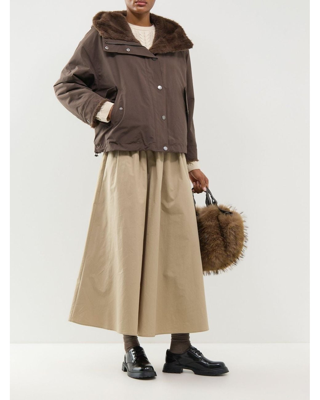 Weekend by Maxmara Brown Zanna Reversible Raincoat