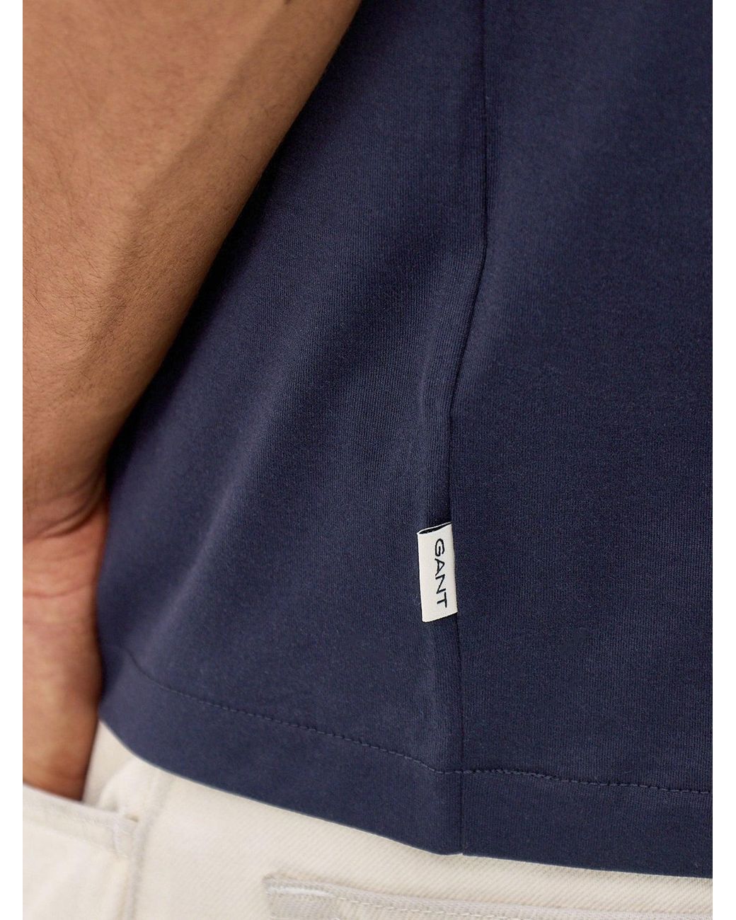 Gant Blue Pima T-Shirt for men